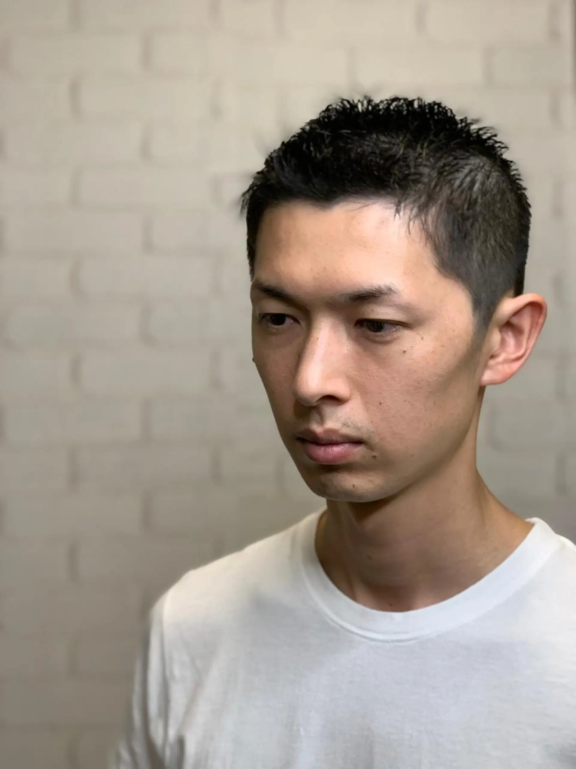 ショート くせ毛 ショートヘア ヒロ銀座プレミアムバーバー銀座店所属・田中 心のヘアスタイル