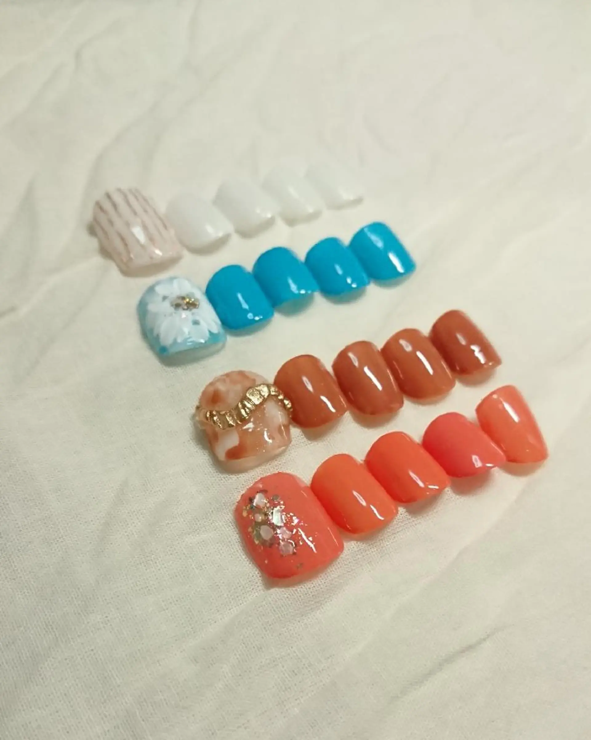 ネイル アートネイル フットネイル ジェルネイル shellnail さなえのネイルデザイン