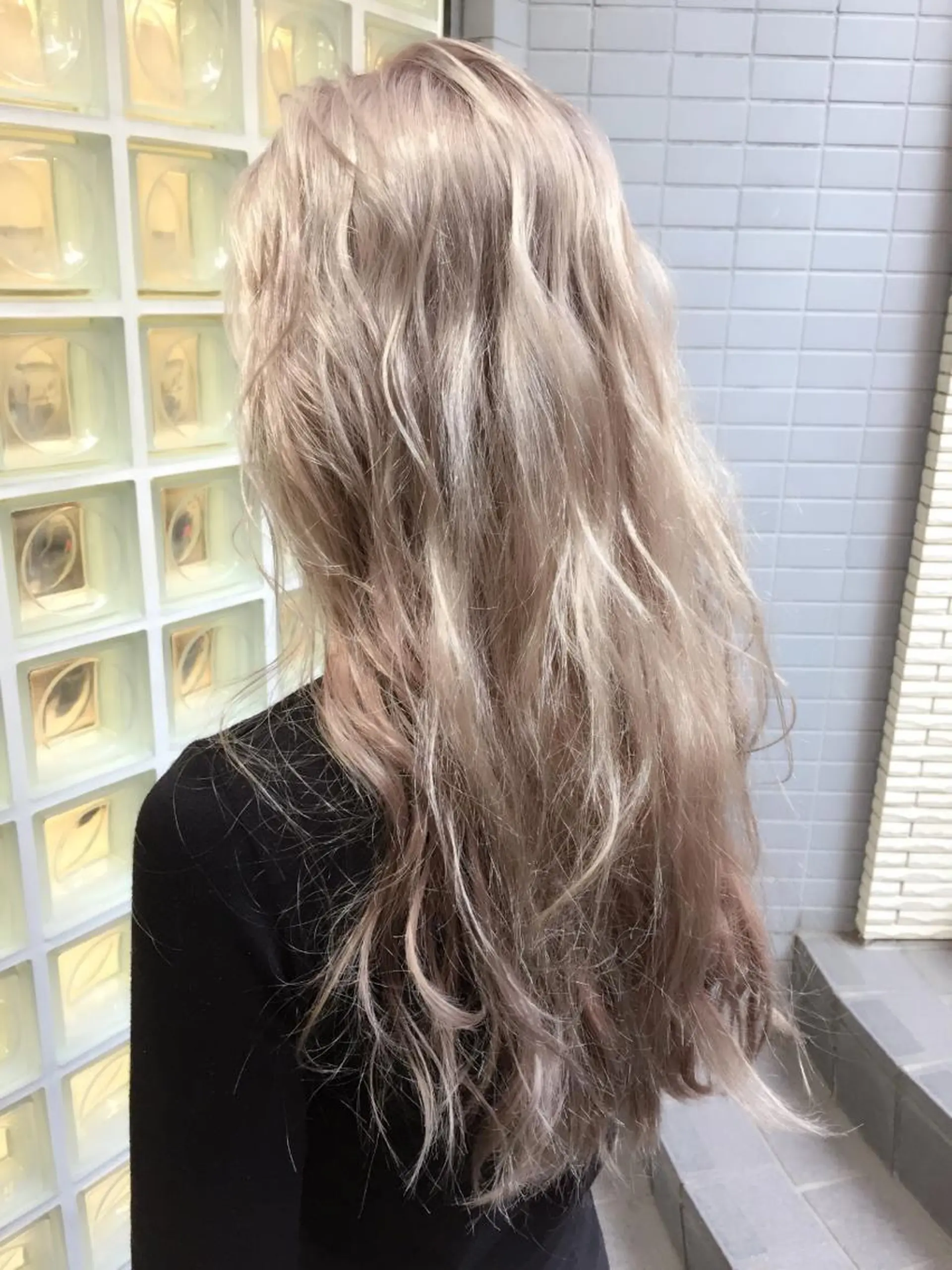 ロング カラー パーマ ヘアアレンジ サロウィン柏所属・神山 昌子のヘアスタイル