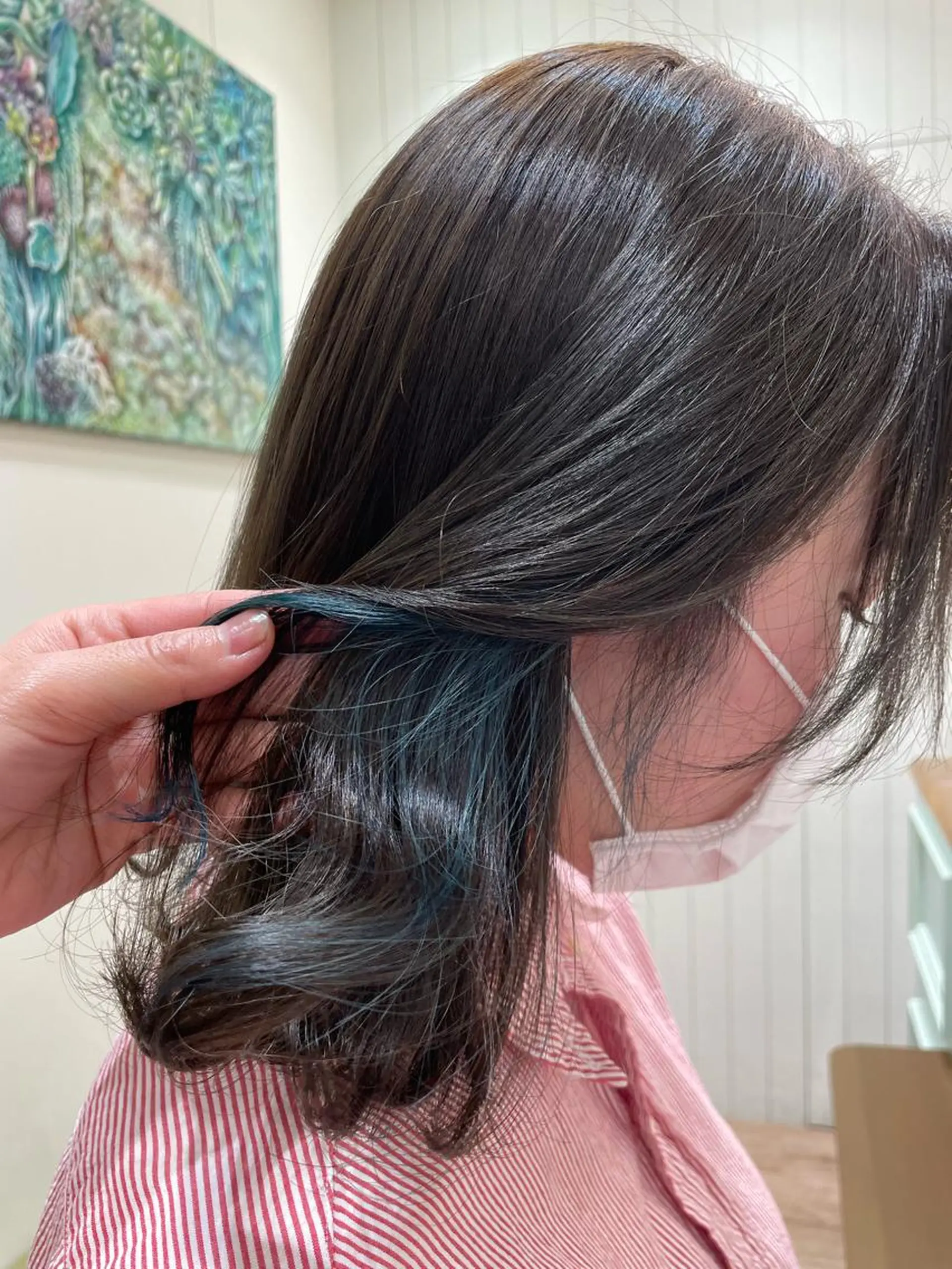 ミディアム カラー ヘアカラー 韓国／大宮／レイヤー 🤍AYA🤍のヘアスタイル