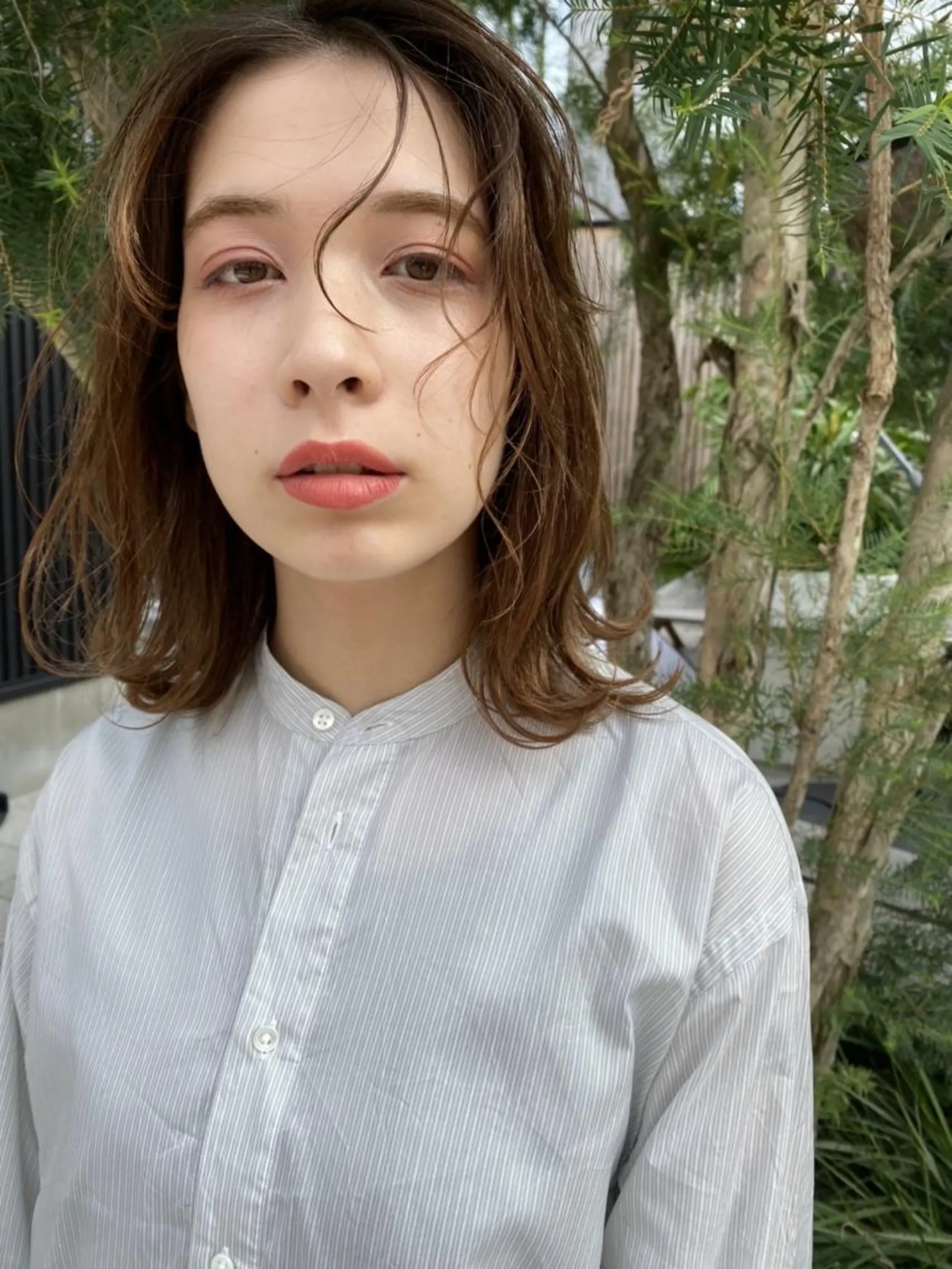 ミディアム 高松 莉璃のヘアスタイル