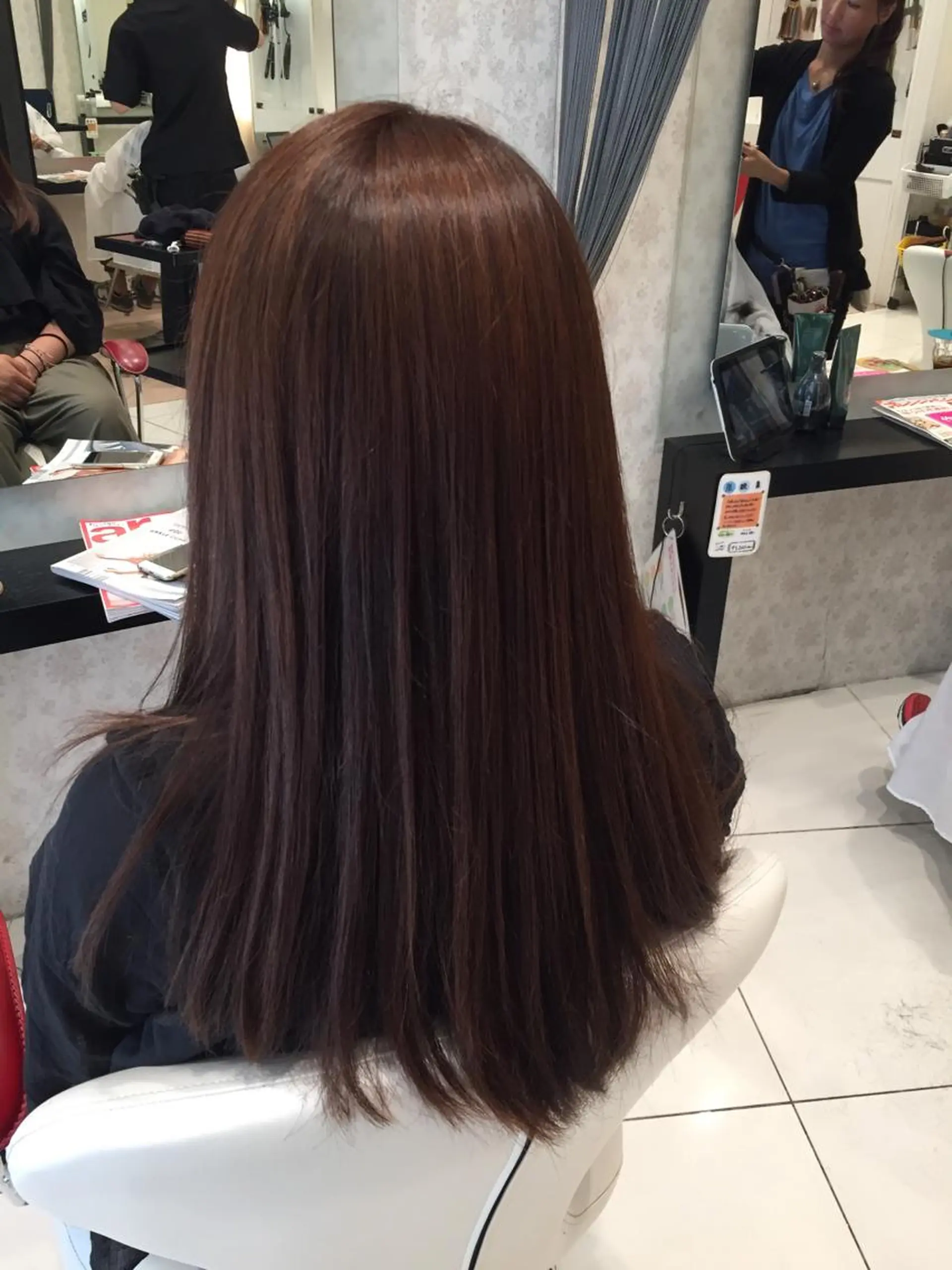 ロング カラー カット ヘアカラー トリートメント 田畑 福恵のヘアスタイル