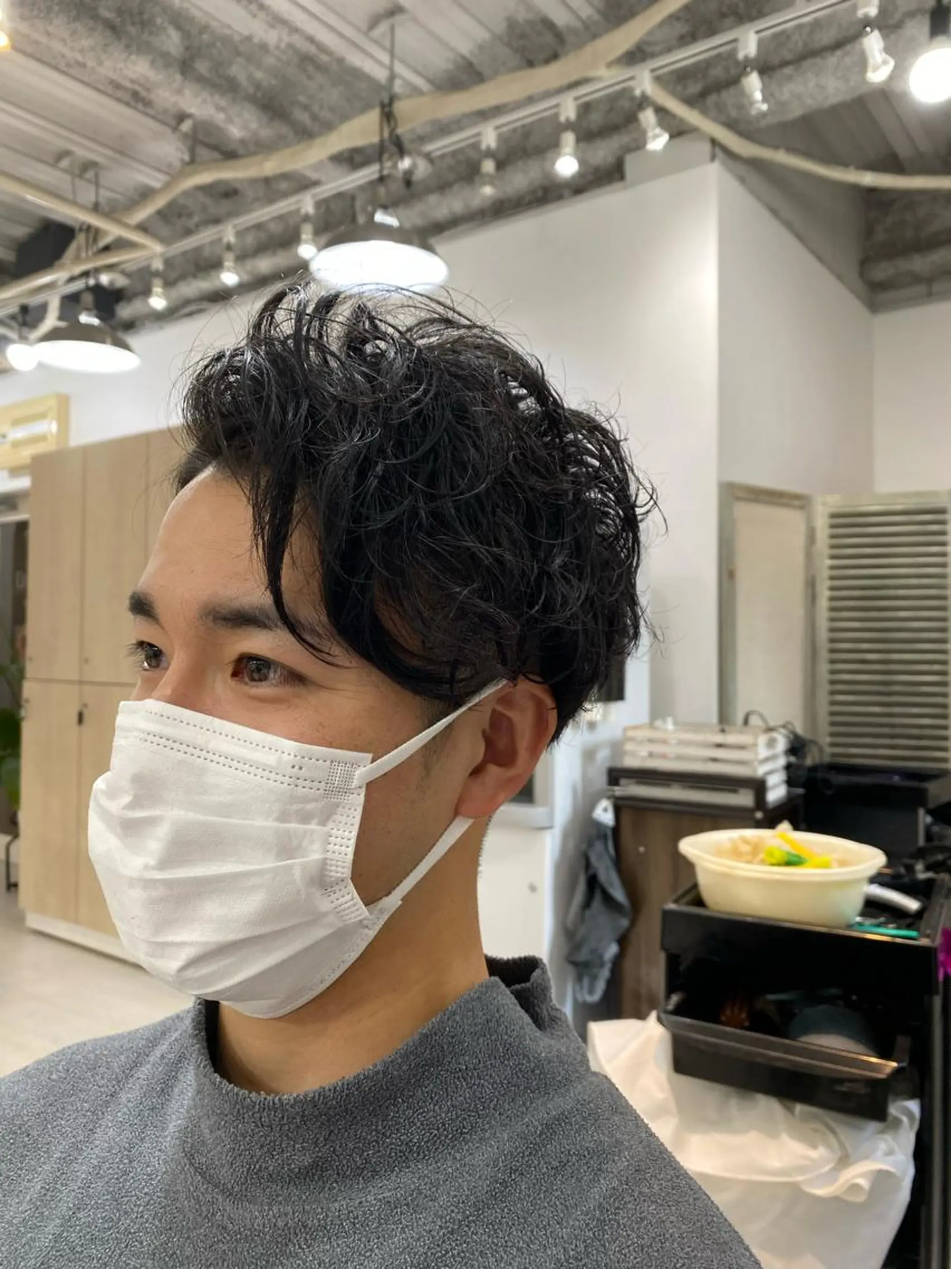 ショート カット パーマ a-o岡野　こやま しんぺいのヘアスタイル
