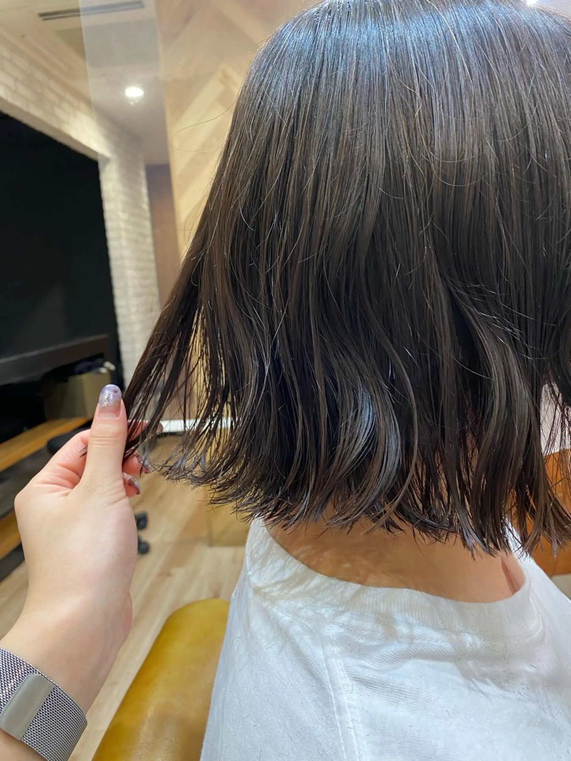 ショート カラー パーマ ヘアアレンジ Riposo.所属・✨似合わせカラー✨ 奈須晴香のヘアスタイル