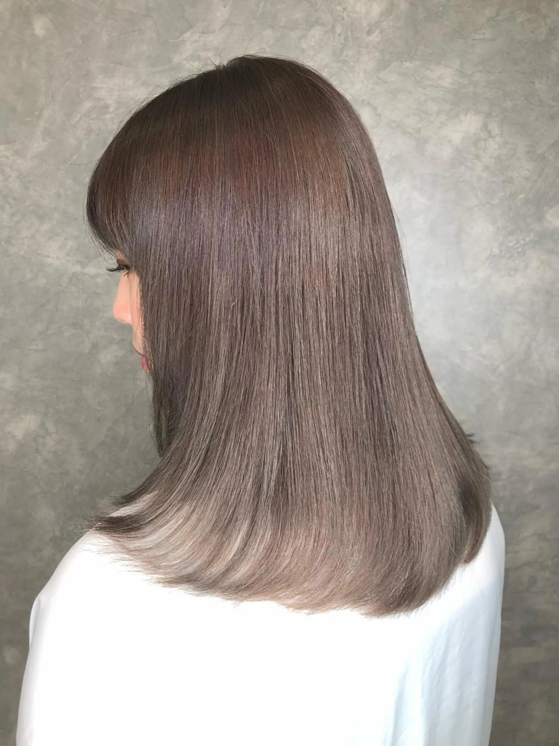 セミロング カラー グラデーションカラー ヘアカラー 渡辺　亮/ ハイライト/髪質改善のヘアスタイル