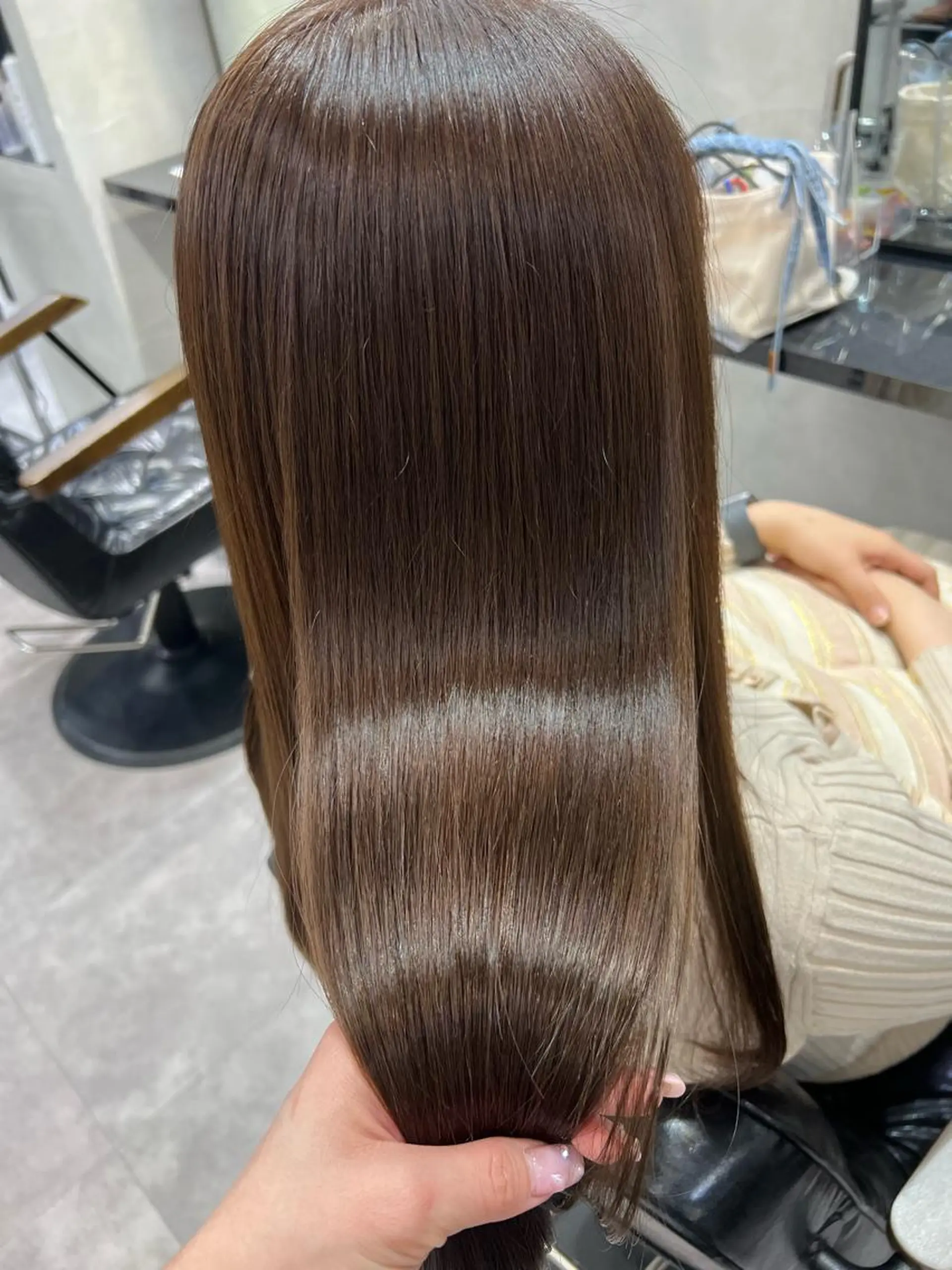 ロング カラー ヘアアレンジ シールエクステ アディクシーカラー アッシュ バレイヤージュ ベージュカラー カット ヘアカラー トリートメント ar+ ❤︎ maiのヘアスタイル
