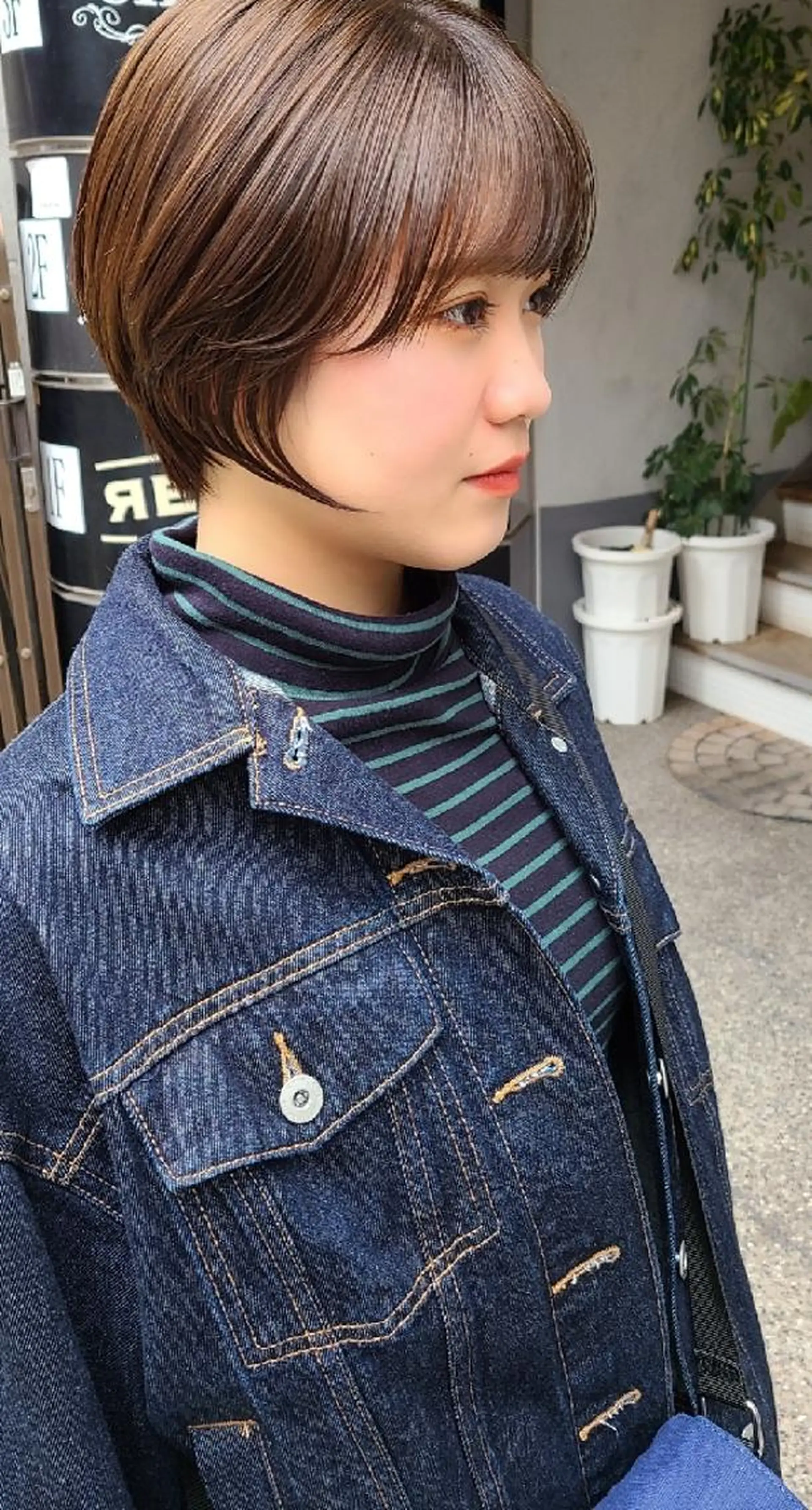 ショート 顔周りカット ショートヘア 西田 理沙のヘアスタイル
