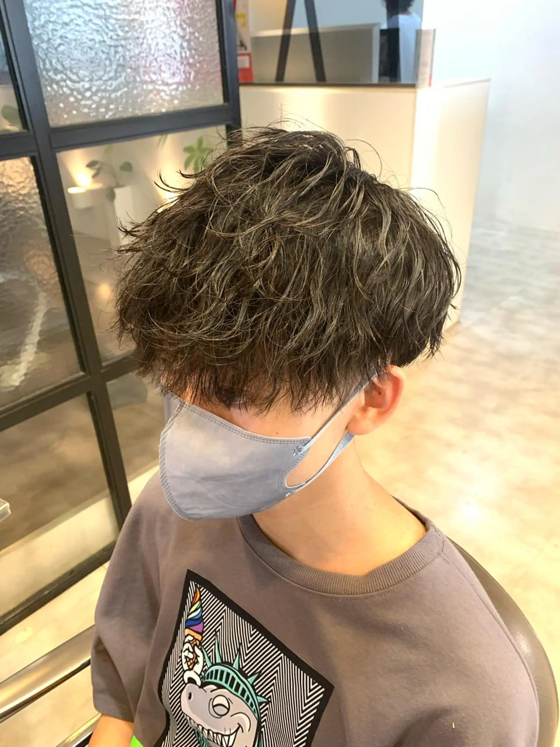 ショート メンズパーマ/難波/ 心斎橋　室園亮佑のヘアスタイル