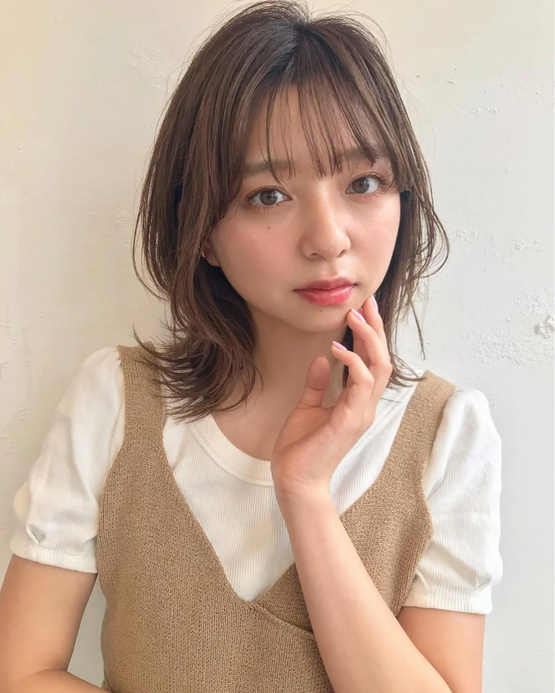 ミディアム 鎌倉 彩のヘアスタイル