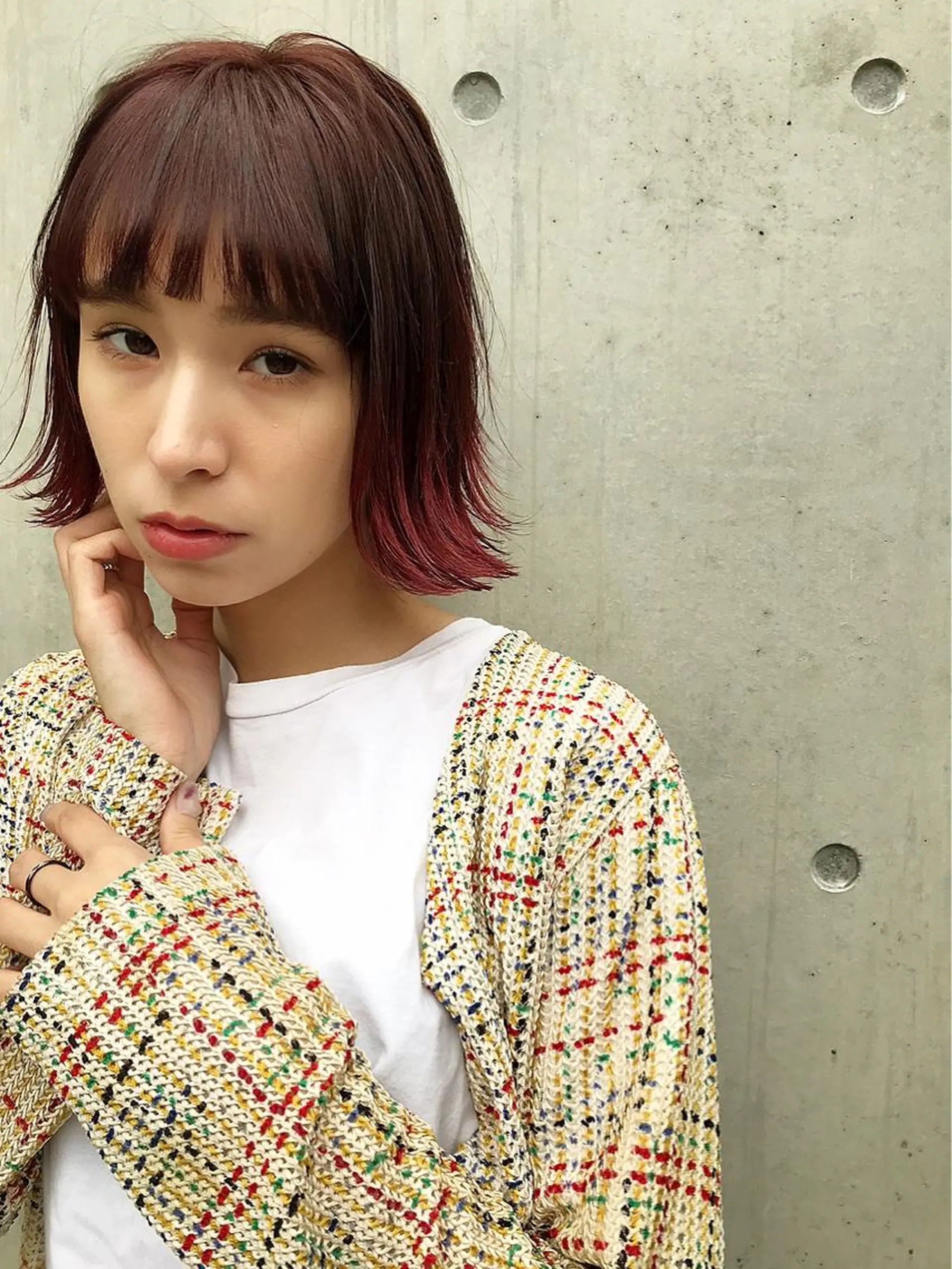 ショート カラー ピンクカラー コジマ ダイスケのヘアスタイル