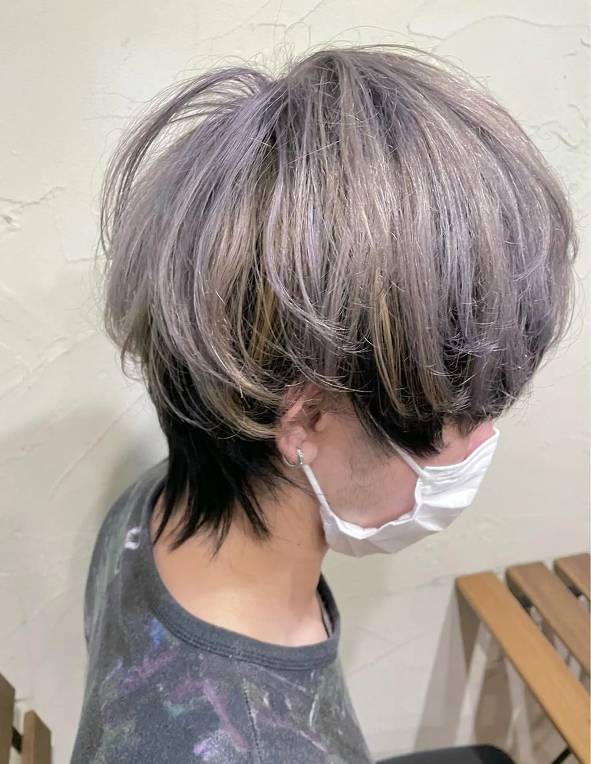 ショート カラー メンズ メンズウルフカット ウルフカット カット ヘアカラー メンズ特化/パーマ指 名No.1/百瀬太郎のヘアスタイル