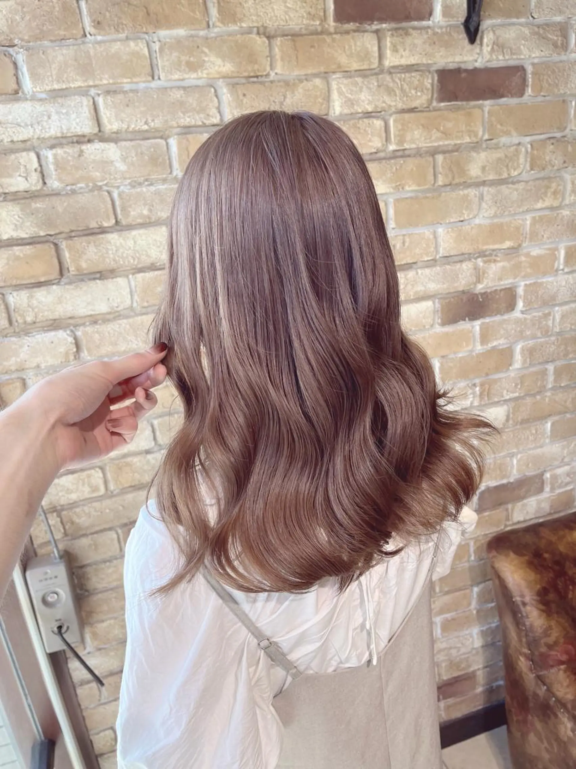 セミロング 🧡ミルクティー/ レイヤー🧡ショウナのヘアスタイル