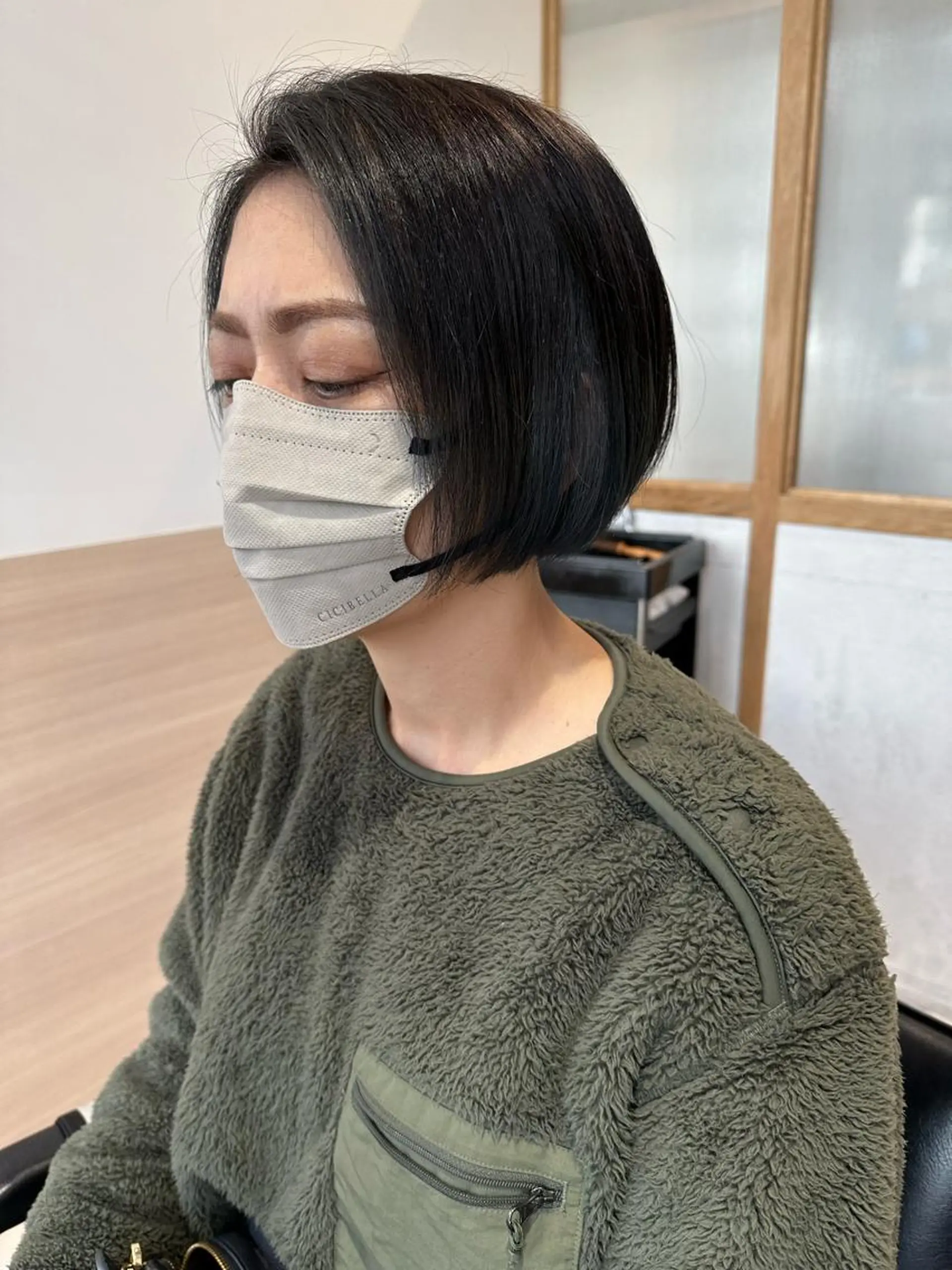 ショート カラー ミストバング ブラウンカラー ケアカラー  フェイスフレーミング ピンクカラー カット ヘアカラー GO TODAY SHAiRE SALON所属・天野 瑠真のヘアスタイル