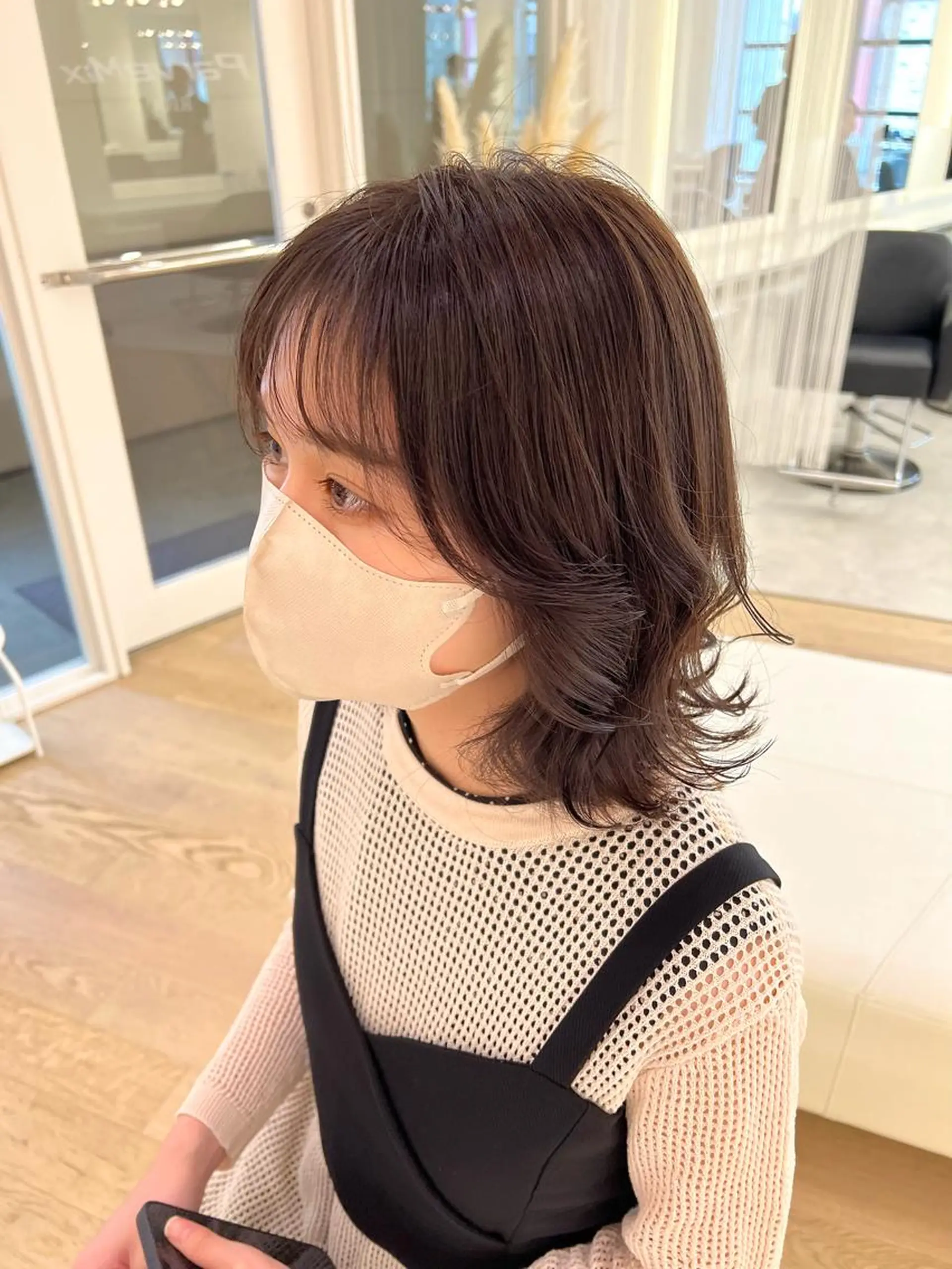 ミディアム ParveMix 佐々木梨紗🤍のヘアスタイル