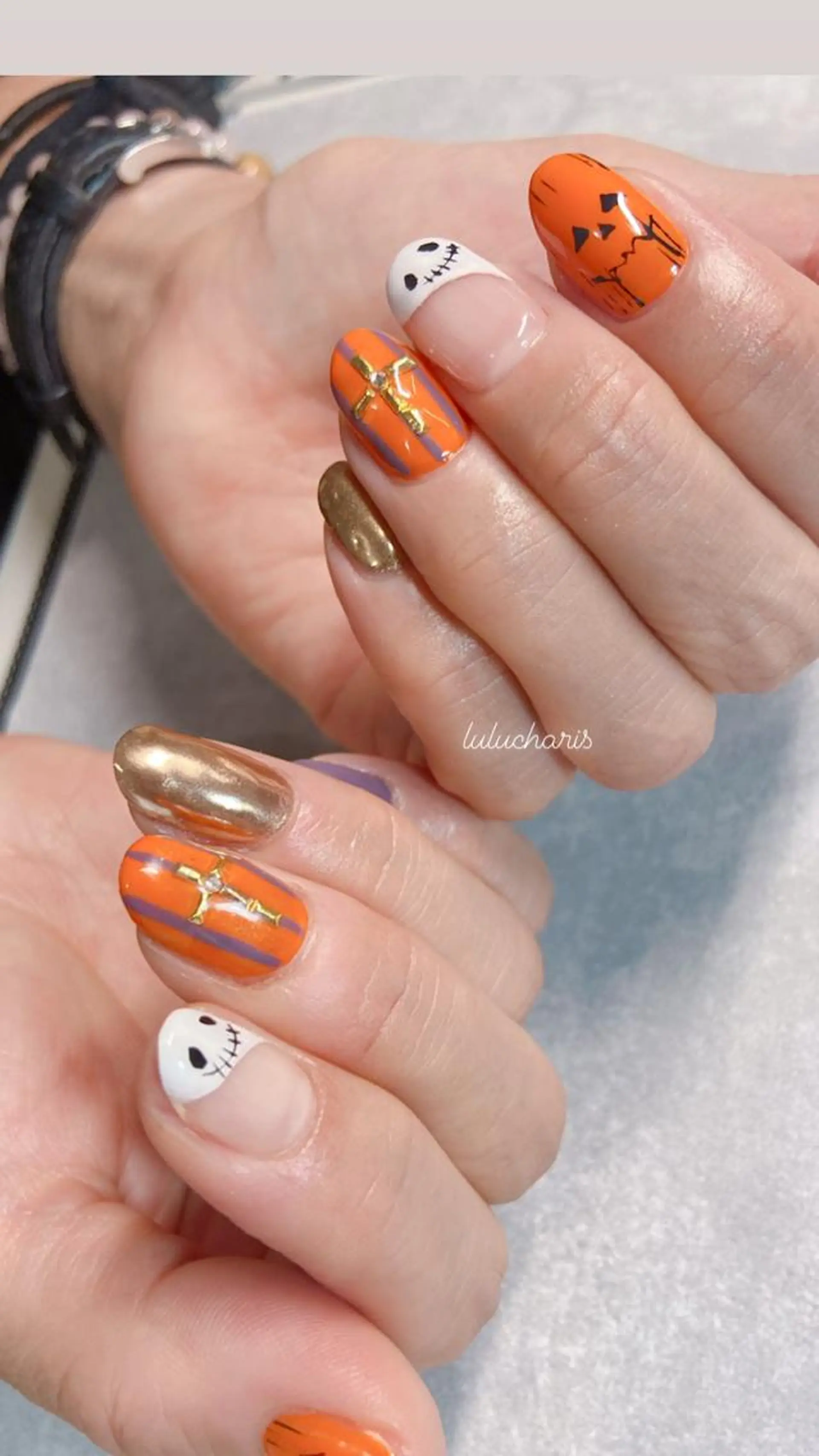 ネイル ハロウィン Lulu charisu所属・lulucharis nailのネイルデザイン