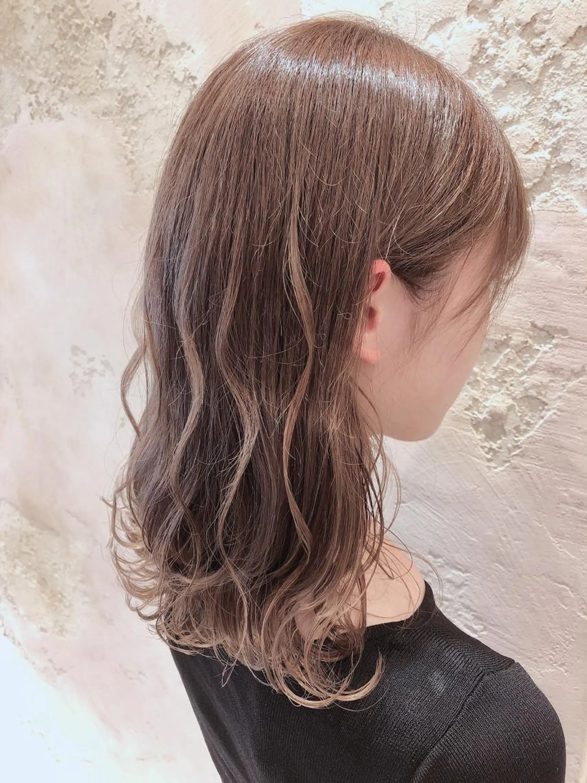ミディアム カット ヘアカラー トリートメント 代表山口ひな 髪質改善のプロのヘアスタイル