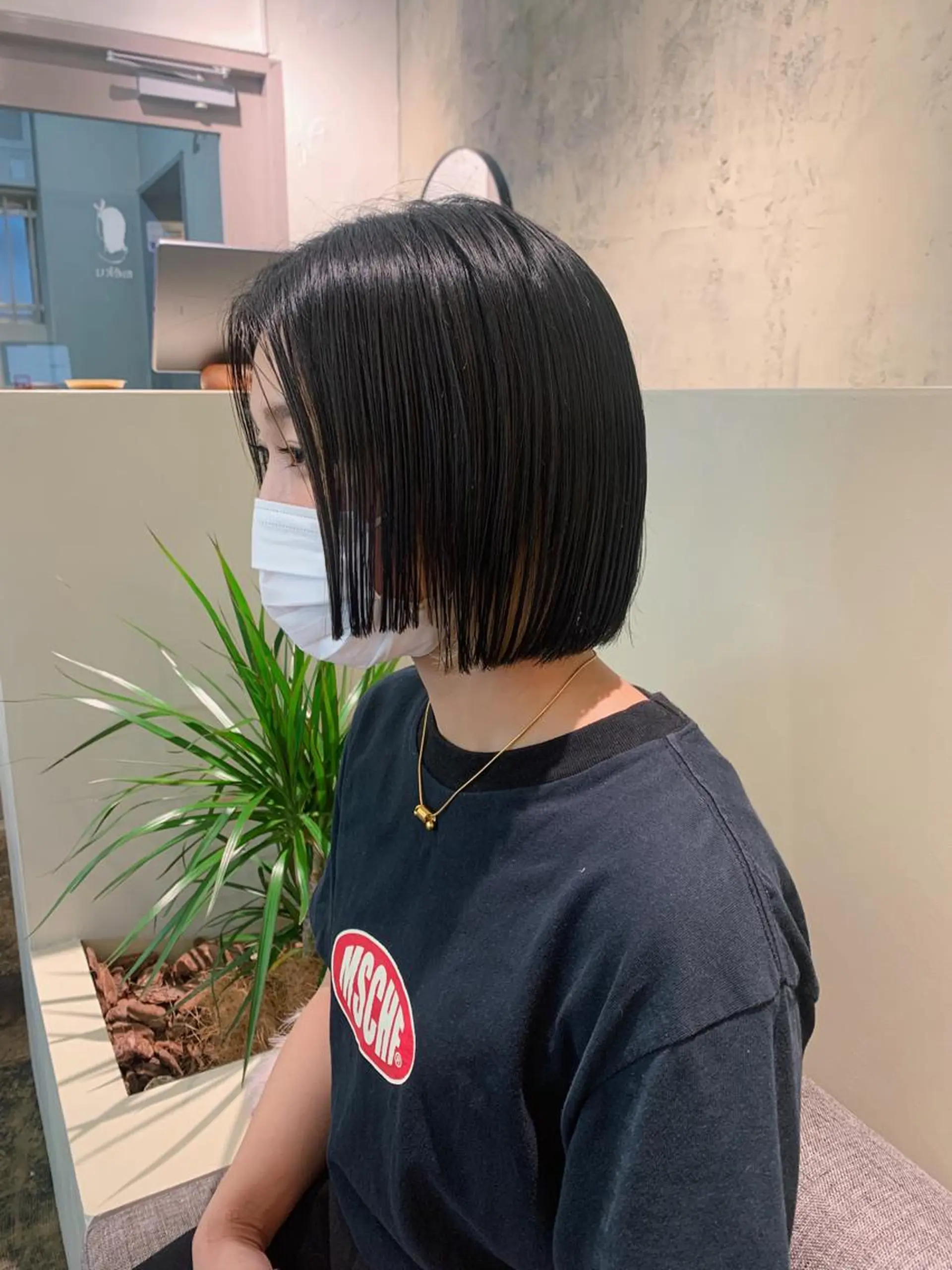 ショート ボブ yupi🐈⬛ レイヤー/パーマのヘアスタイル