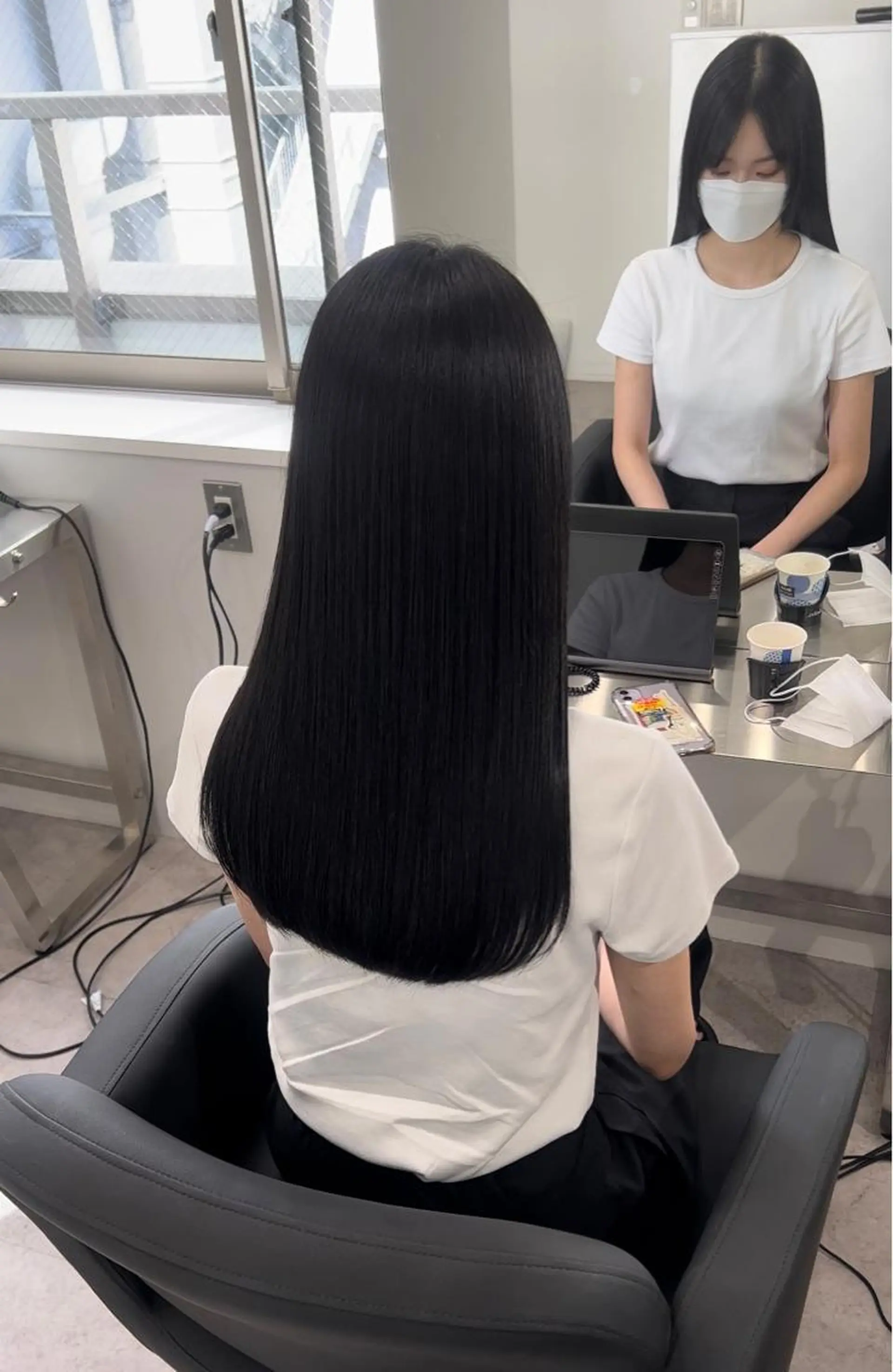 ロング ヘアカラー トリートメント ヘッドスパ 🫧髪質改善 講師🫧🍎幹細胞のヘアスタイル