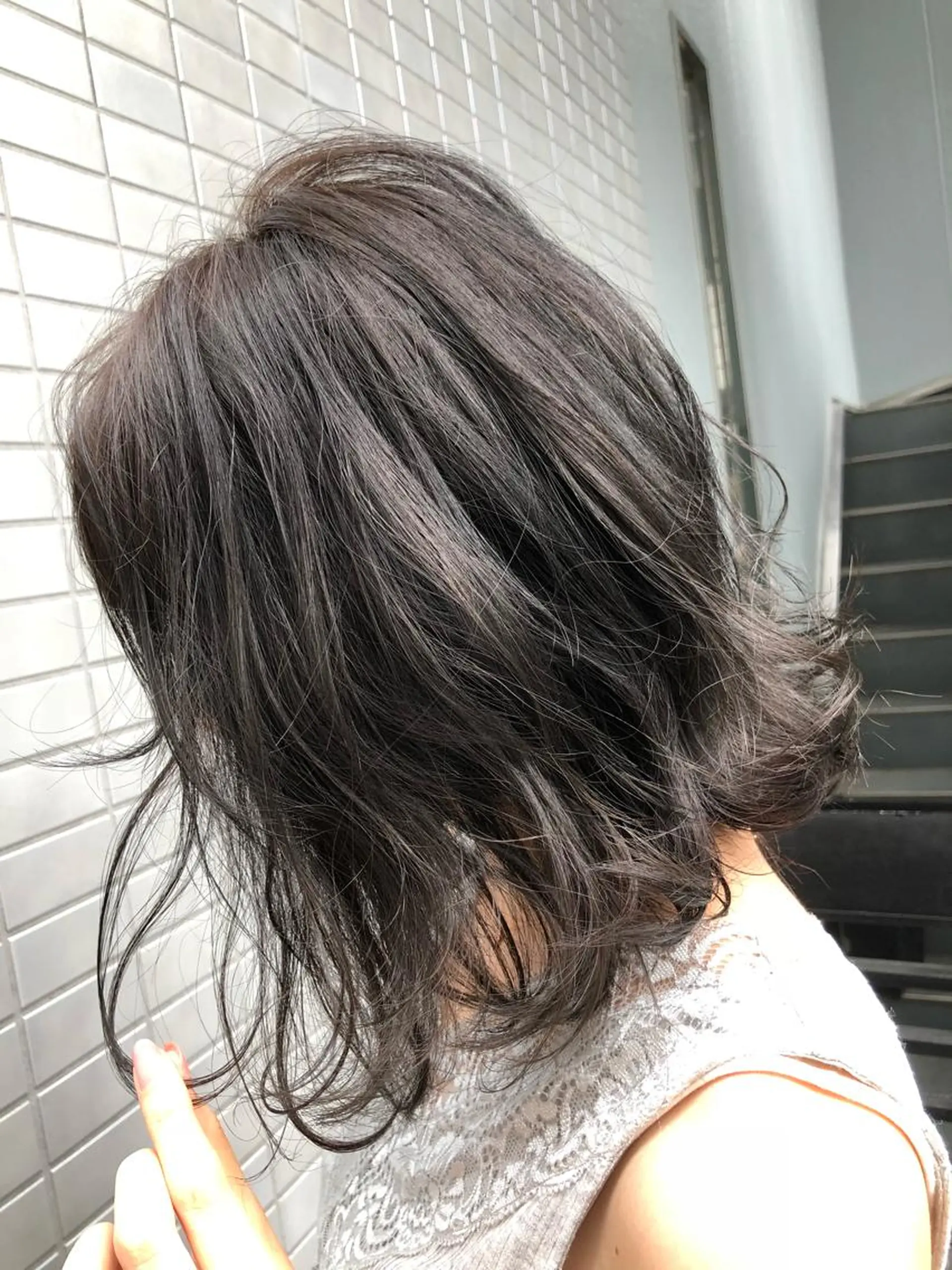 ミディアム カラー グレージュ ヘアカラー FERNA池袋所属・マンツーマン施術✂︎ 金田尚久🎨のヘアスタイル