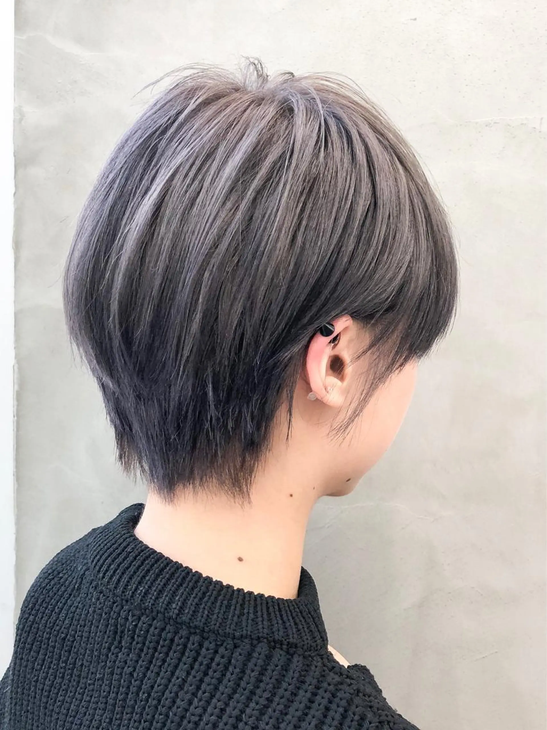 ショート カラー ダブルカラー グレージュ ショートヘア ショート・ボブ 徳竹淳一のヘアスタイル