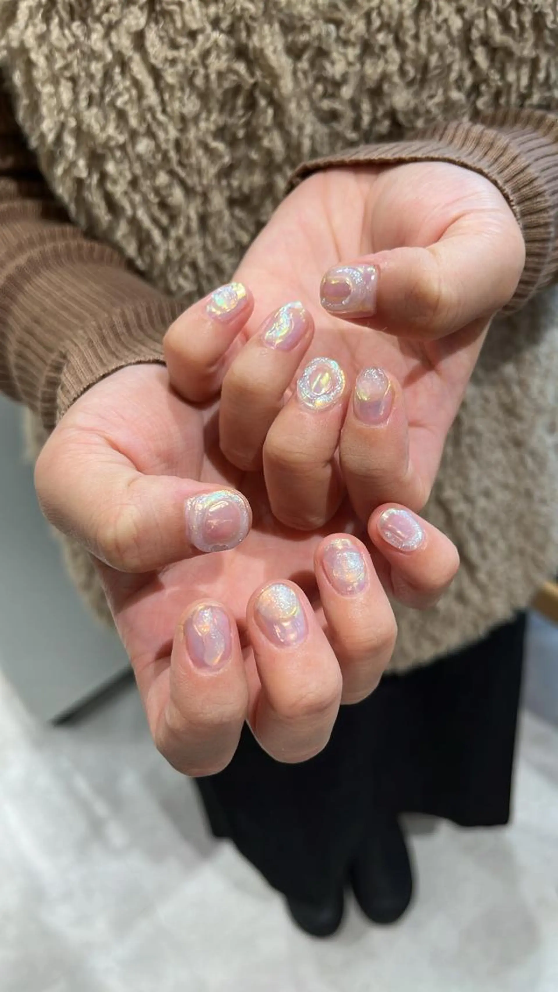 ネイル ウルフ.クロスパーマ 🖤RYOKAのヘアスタイル