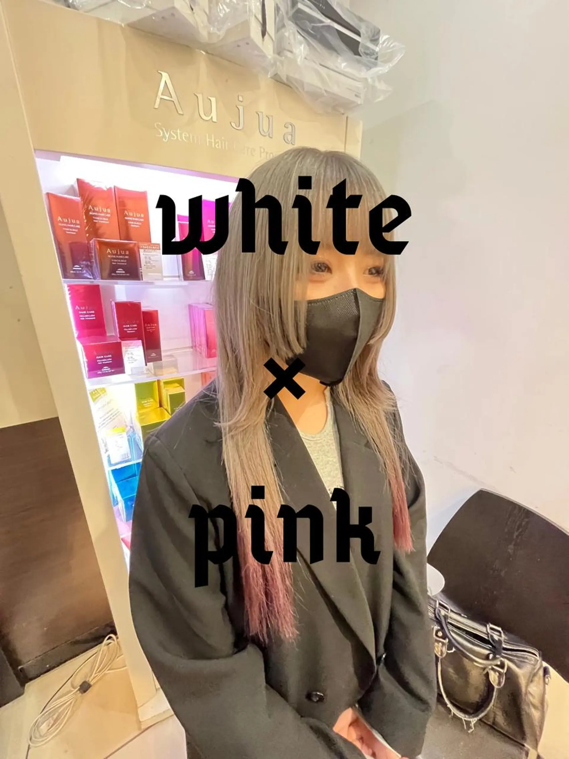 セミロング カラー ブリーチ ブロンド ブルーカラー デザインカラー ハイライトカラー 🥇メンズパーマ /縮毛矯正/木村神心のヘアスタイル