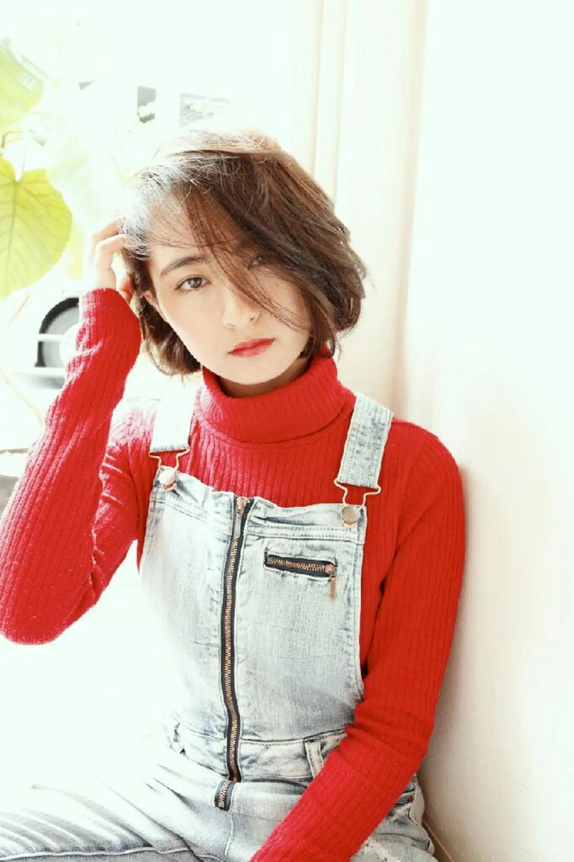 ミディアム カラー ボブ カット ヘアカラー takk design labのヘアスタイル