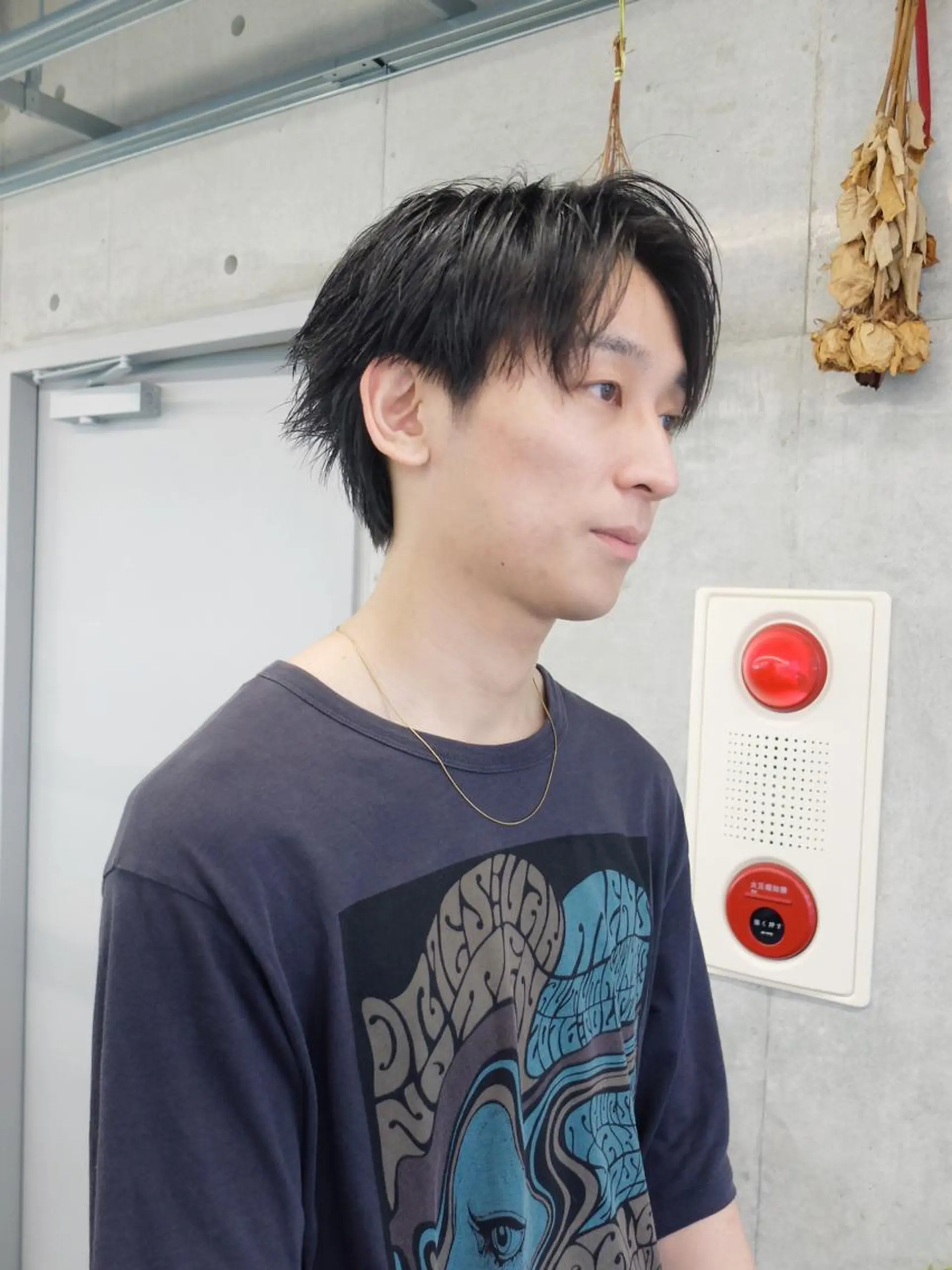 ショート メンズ カット ダブルカラー/ ケアブリーチ/クニトのヘアスタイル