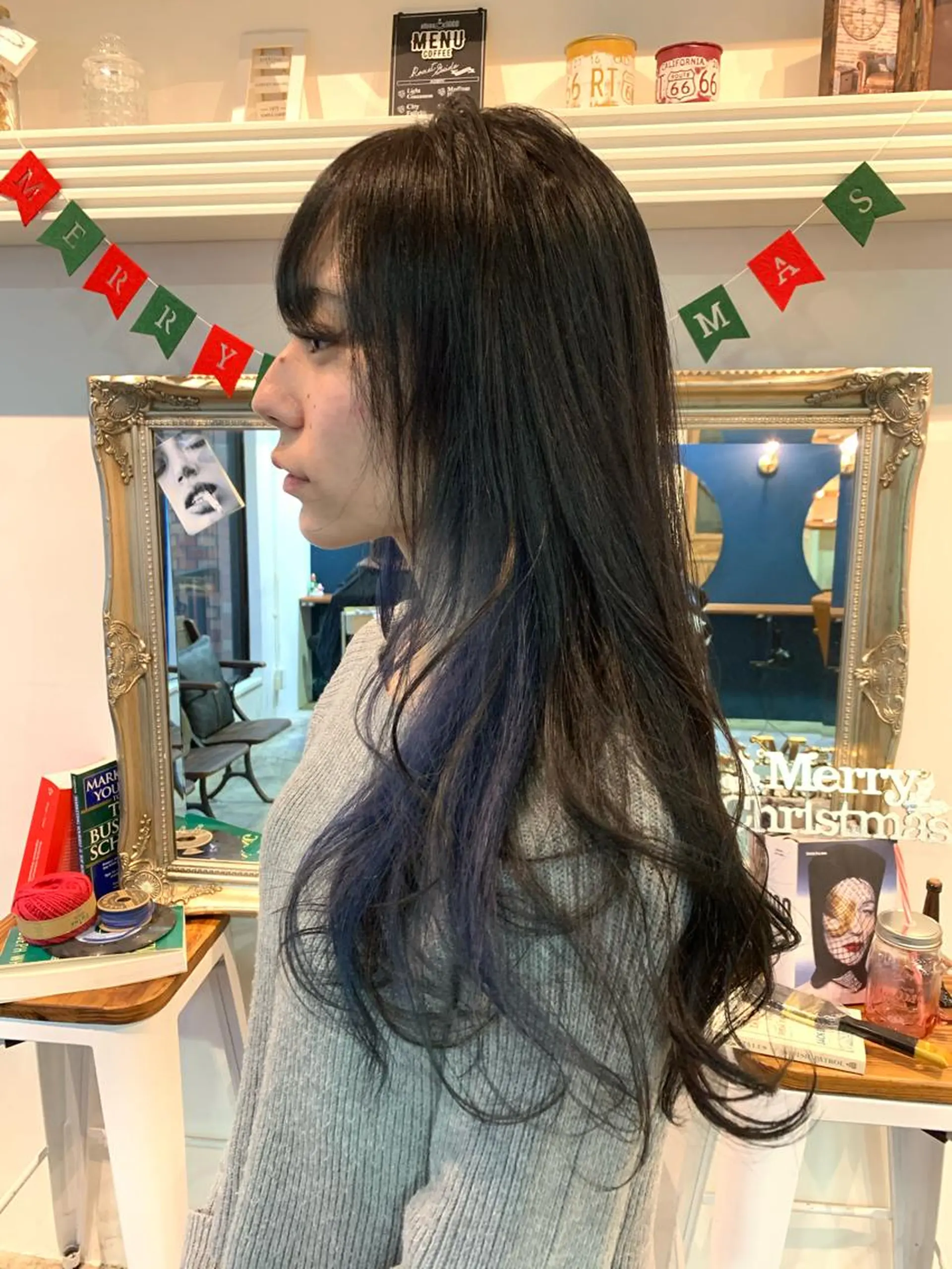 ロング ヘアカラー トリートメント ヘッドスパ ヘアセット 大宮/山口 竣也のヘアスタイル