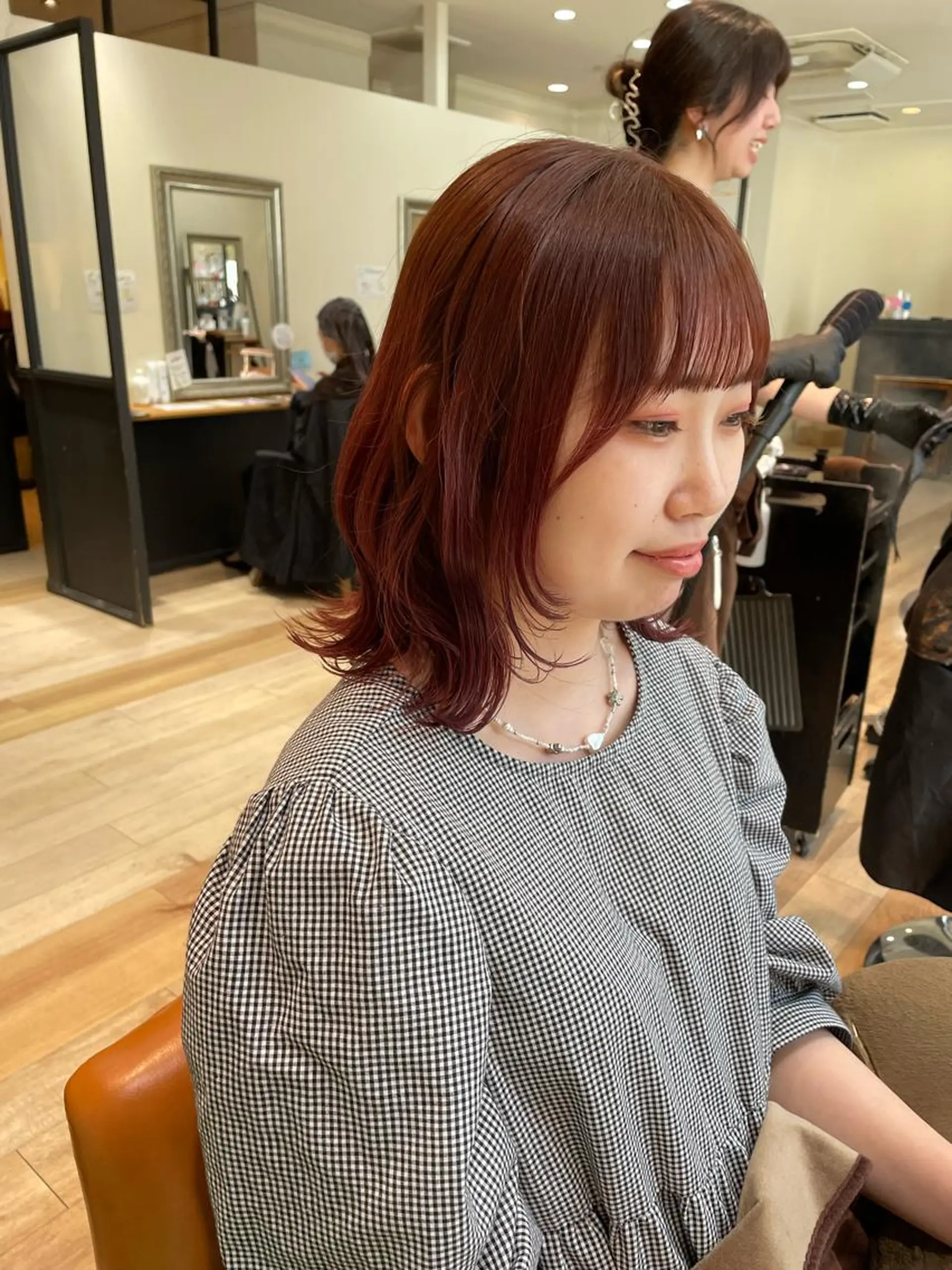 ミディアム 亀川蓮 Agu hairのヘアスタイル