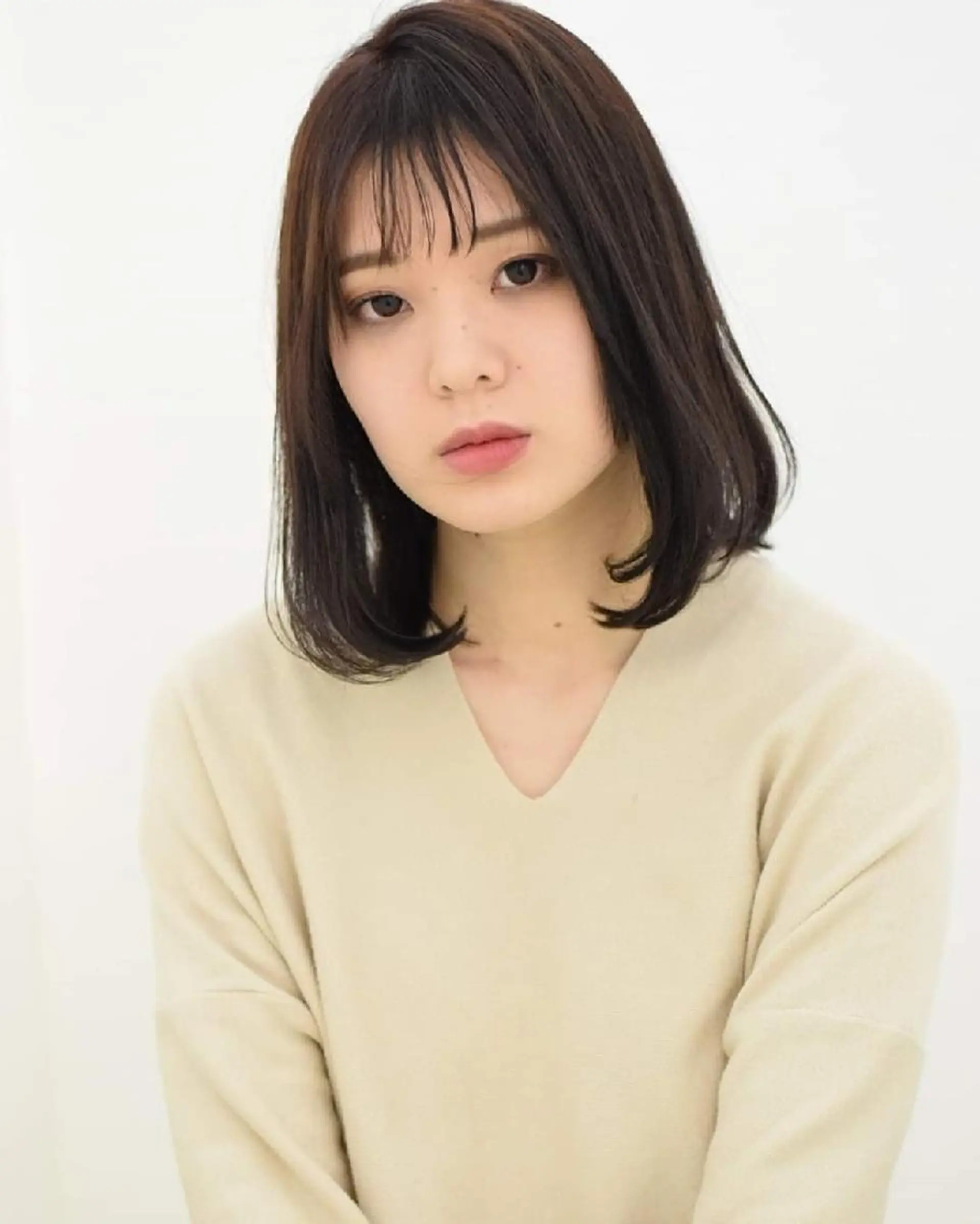 ミディアム カット ヘアカラー 鈴木 貴之のヘアスタイル