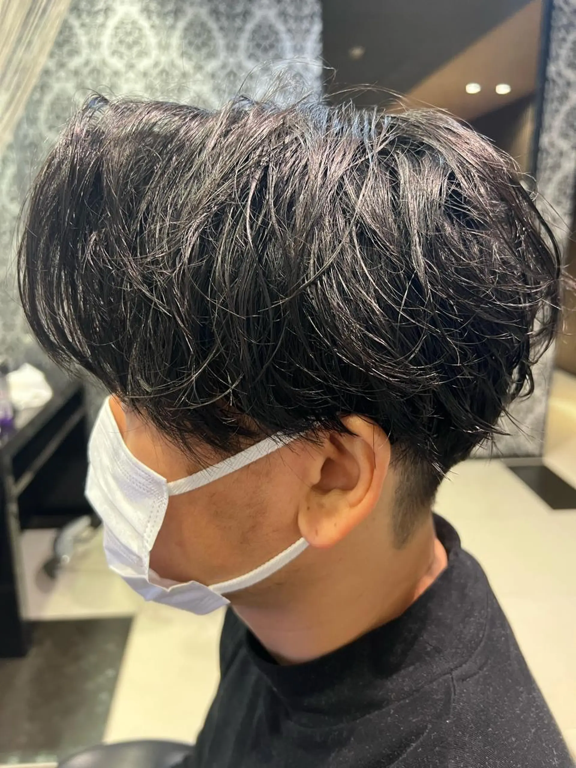 メンズ センターパート カット ヘッドスパ ヘアセット 古山 侑東 /メンズパーマのヘアスタイル