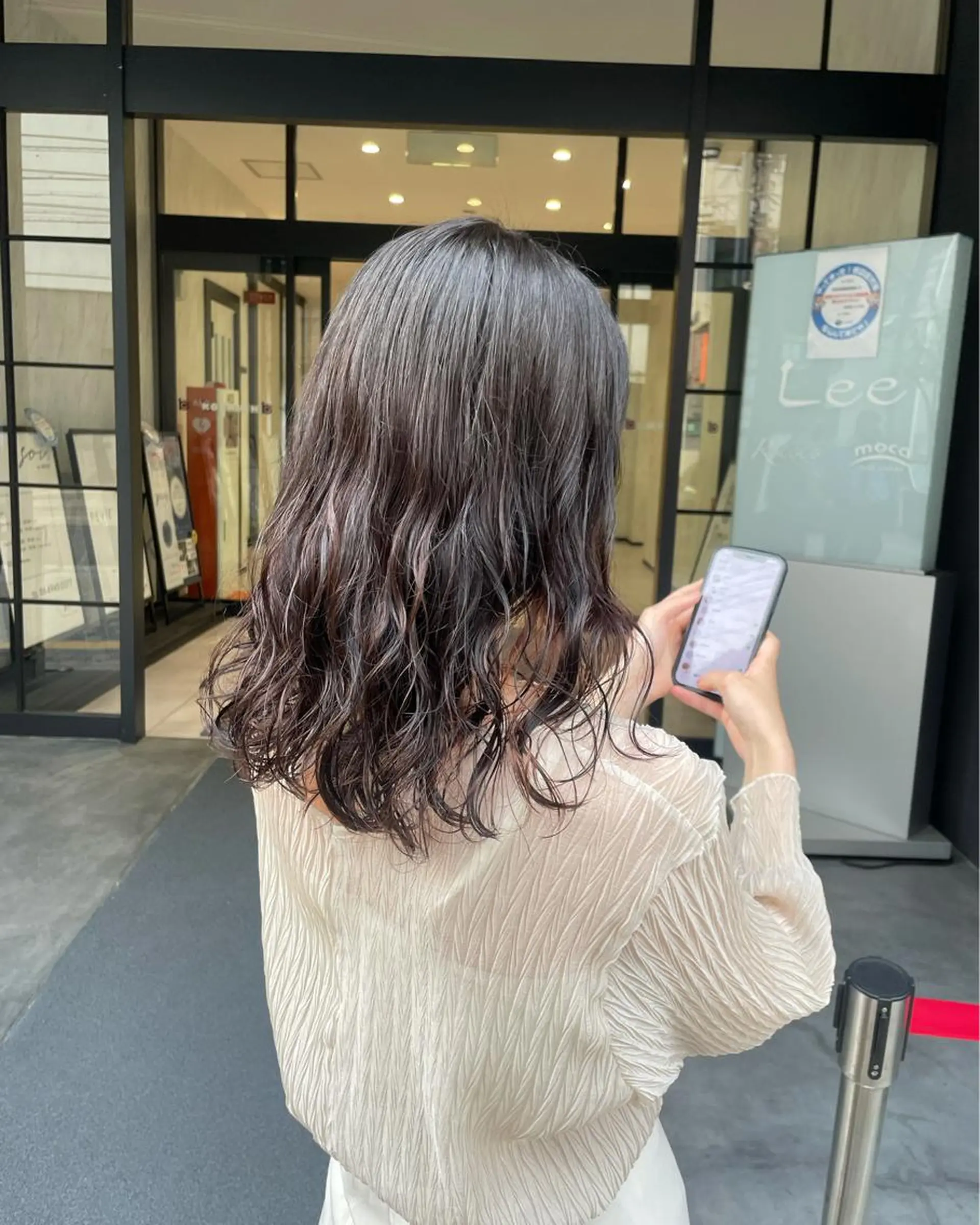ミディアム パーマ yohaku misakiのヘアスタイル