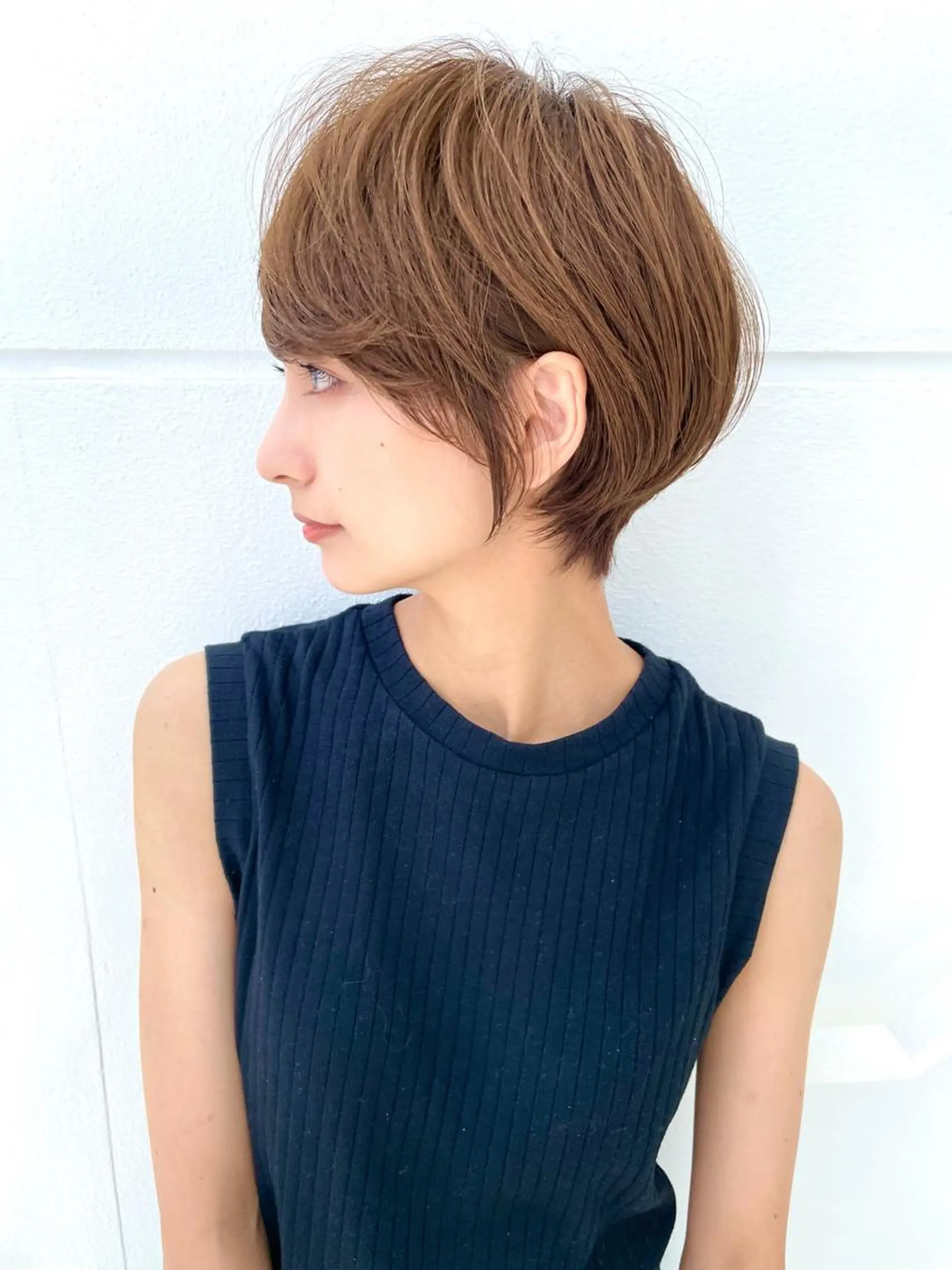 ショート カラー カット ヘアカラー トリートメント LucksiMie 銀座店所属・【韓国　レイヤー 髪質改善✨】かずのヘアスタイル