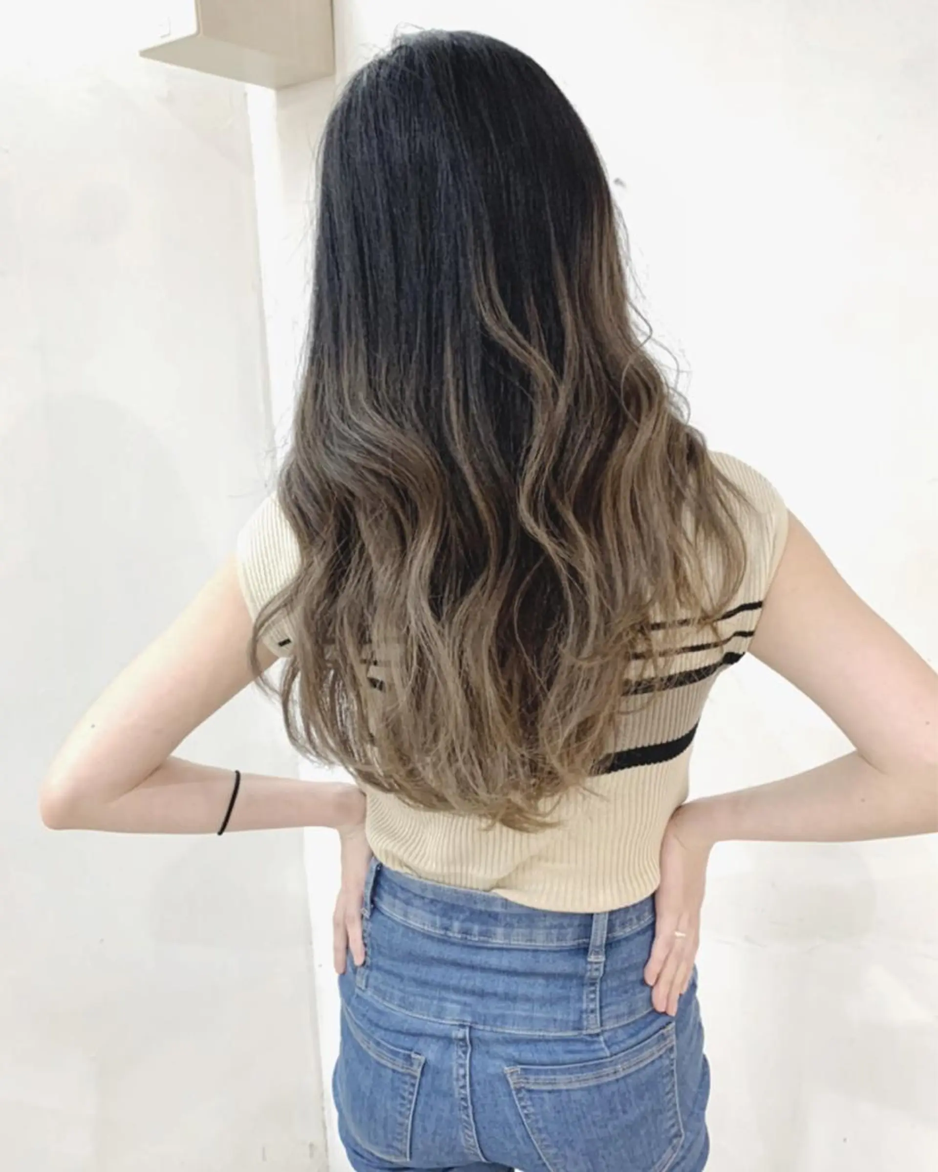 ロング カラー 京都烏丸ショート カット秋山のヘアスタイル