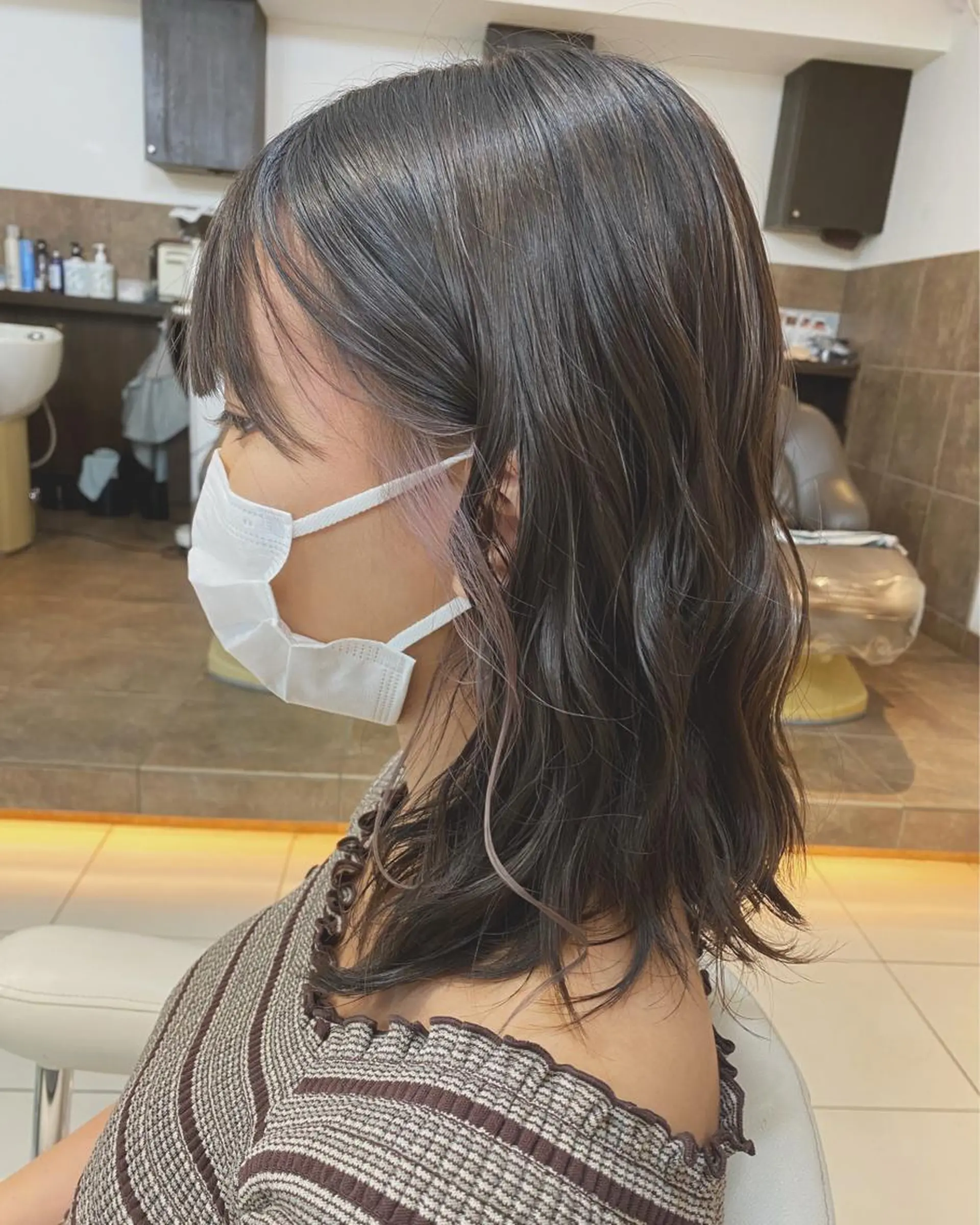 セミロング カラー アレンジ＆ショート 💙YUKINOのヘアスタイル