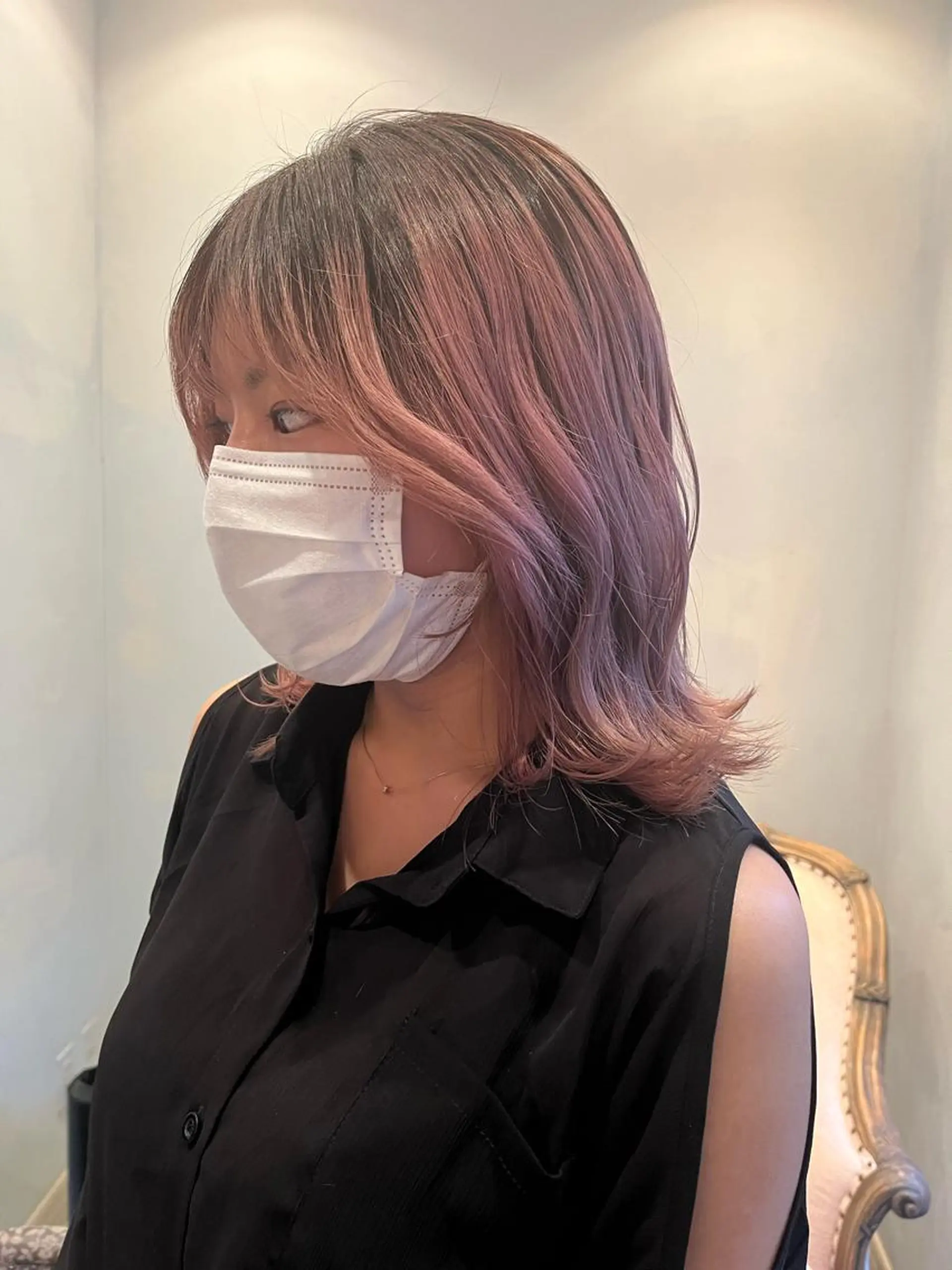 セミロング 顔周りカット 小顔カット BAROQUE gotou 🌙のヘアスタイル