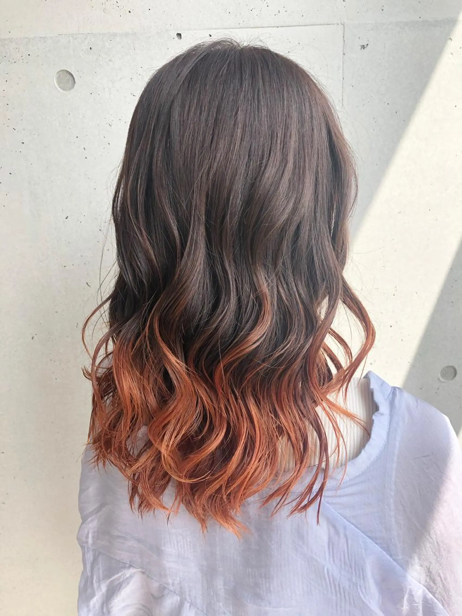 セミロング カラー ヘアカラー トリートメント ☘️em HAIR 内藤光哉🍀のヘアスタイル