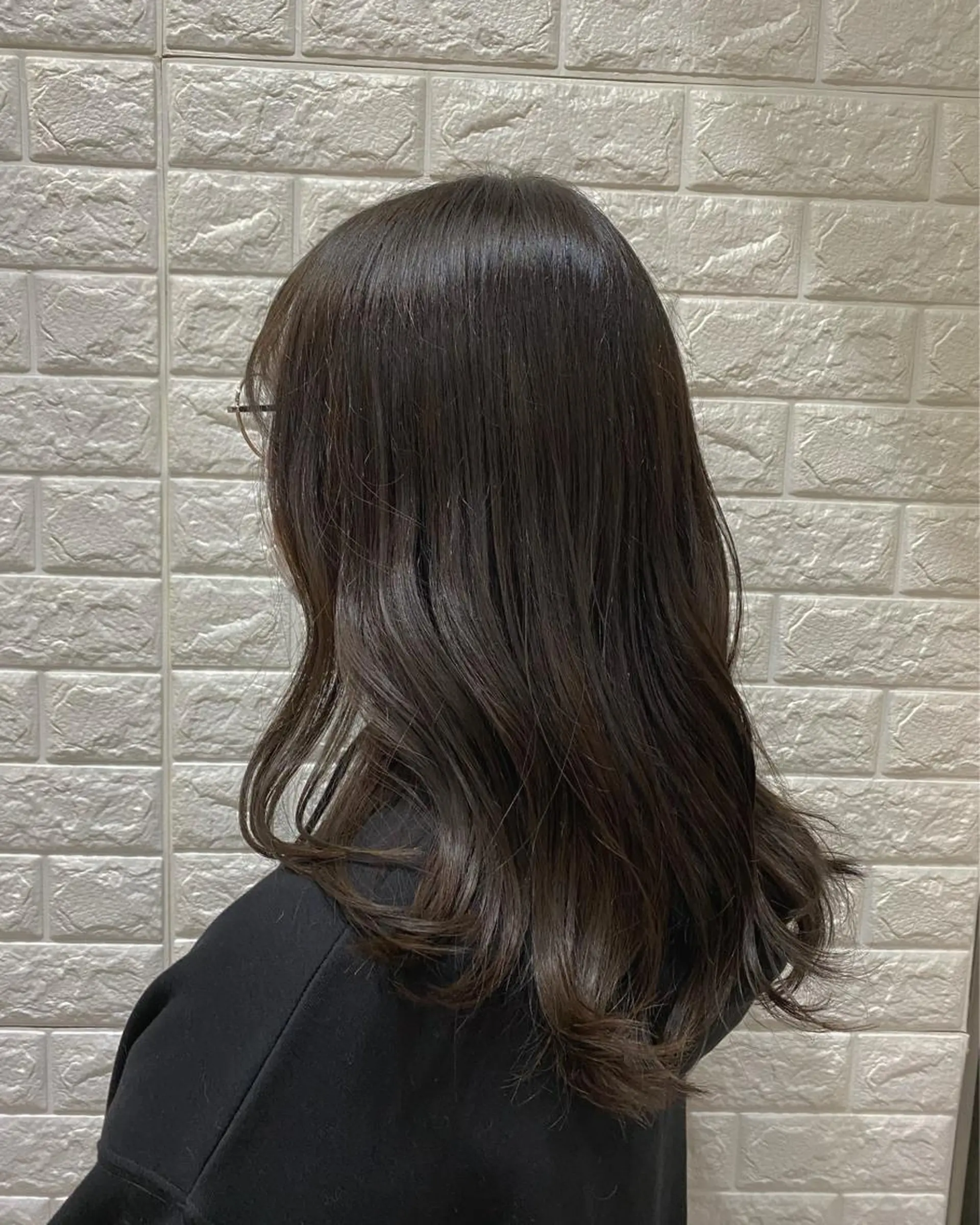 カラー ベージュカラー 石野 友唯のヘアスタイル