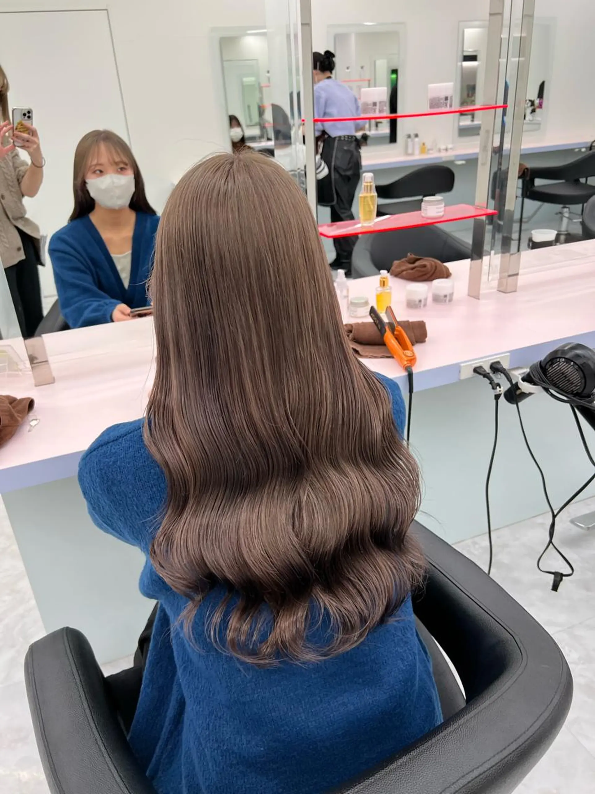 ロング カラー 💗爆美女製造機💗 ハイトーン-髪質改善のヘアスタイル