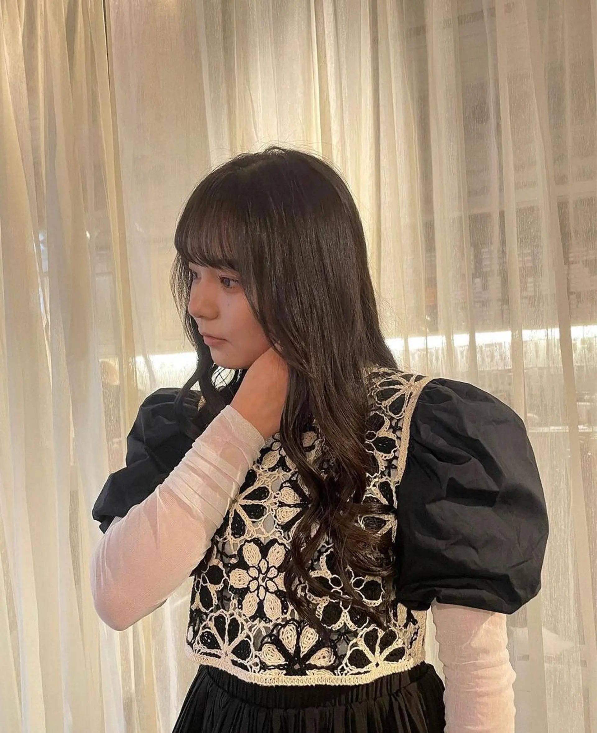 ロング カラー replay所属・藤原 百花のヘアスタイル