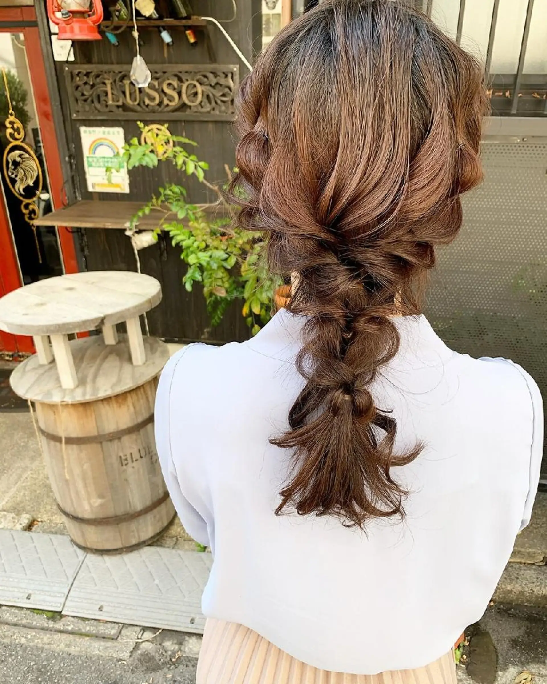 ヘアアレンジ ヘアセット AnFye une qatllのヘアスタイル