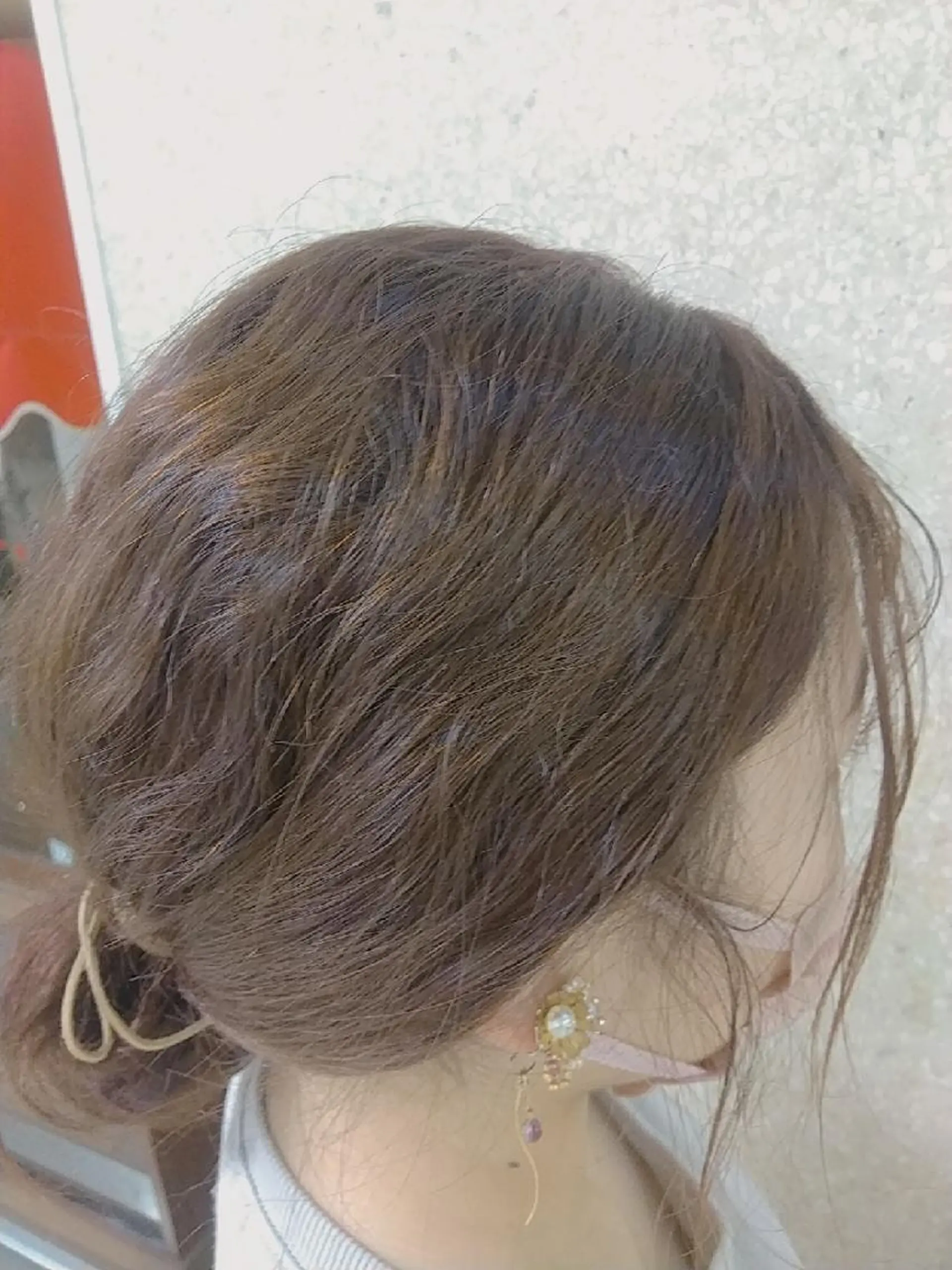 カラー ブラウンカラー ピンクカラー リアンドゥエルメ所属・エルメ NORIEのヘアスタイル