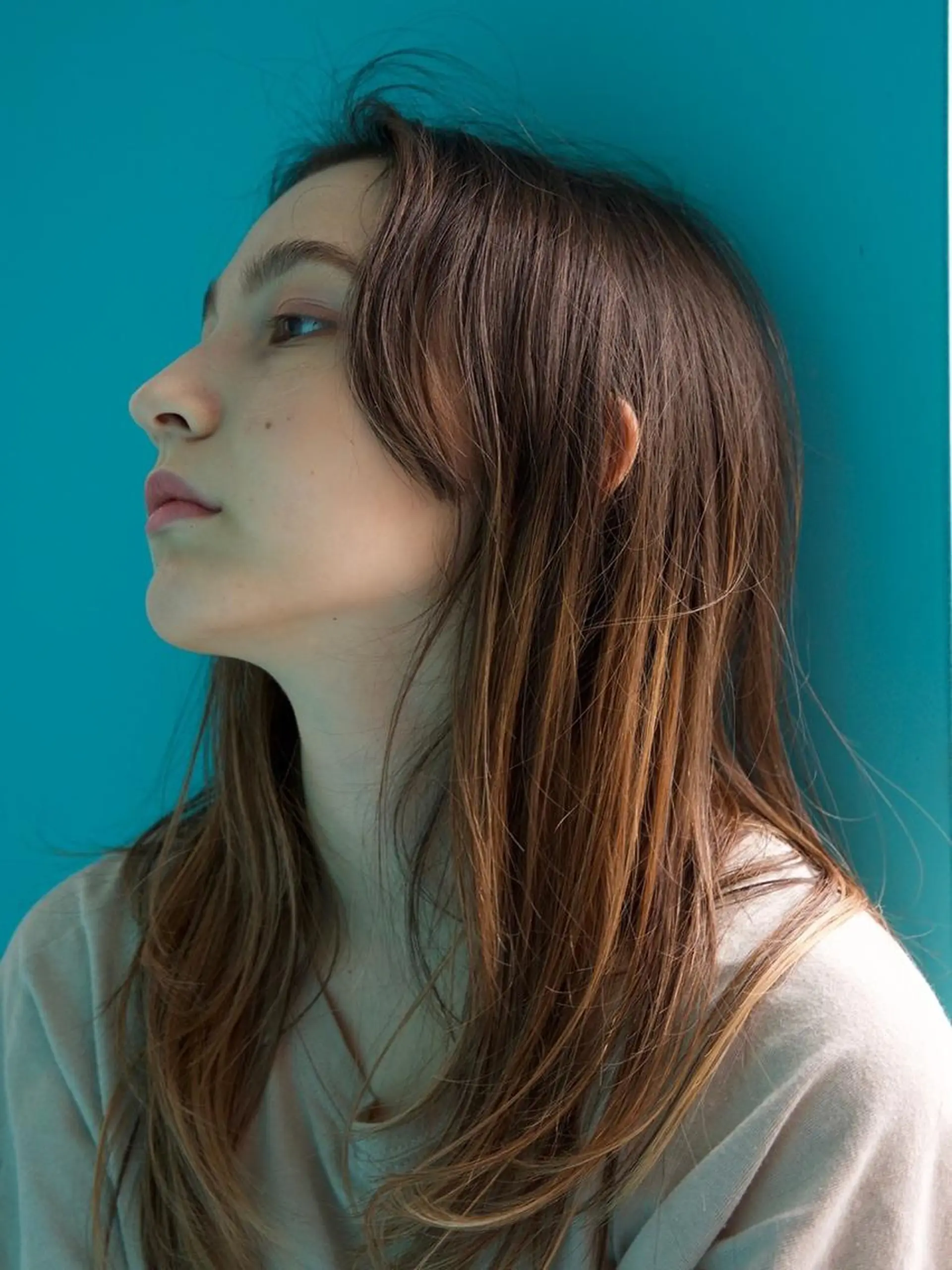 ロング 柳下 涼のヘアスタイル