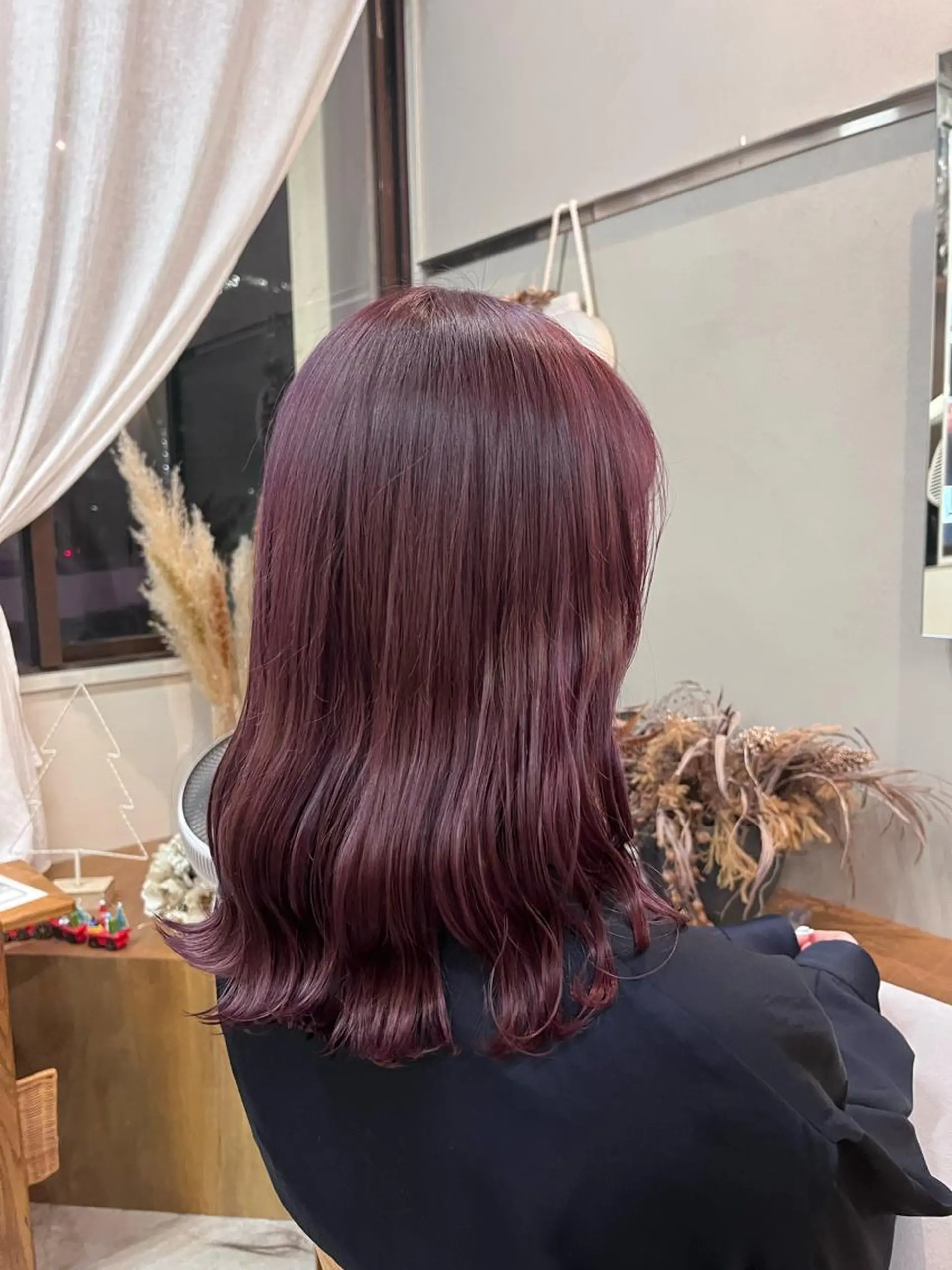 セミロング カラー 暖色カラー／ ヘアセット🌛櫻井舞のヘアスタイル