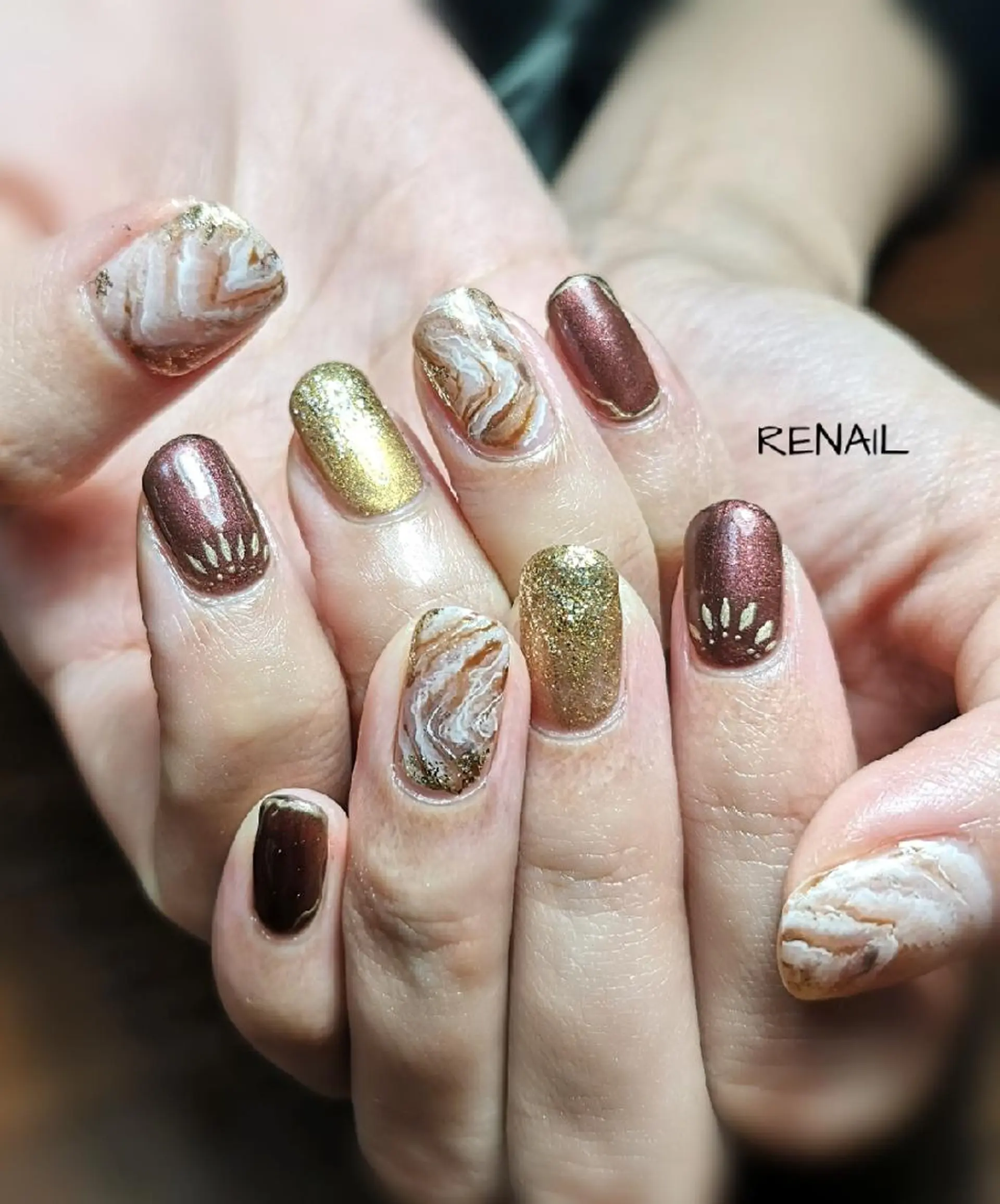 ネイル ハンドネイル RENAIL  玲奈のネイルデザイン