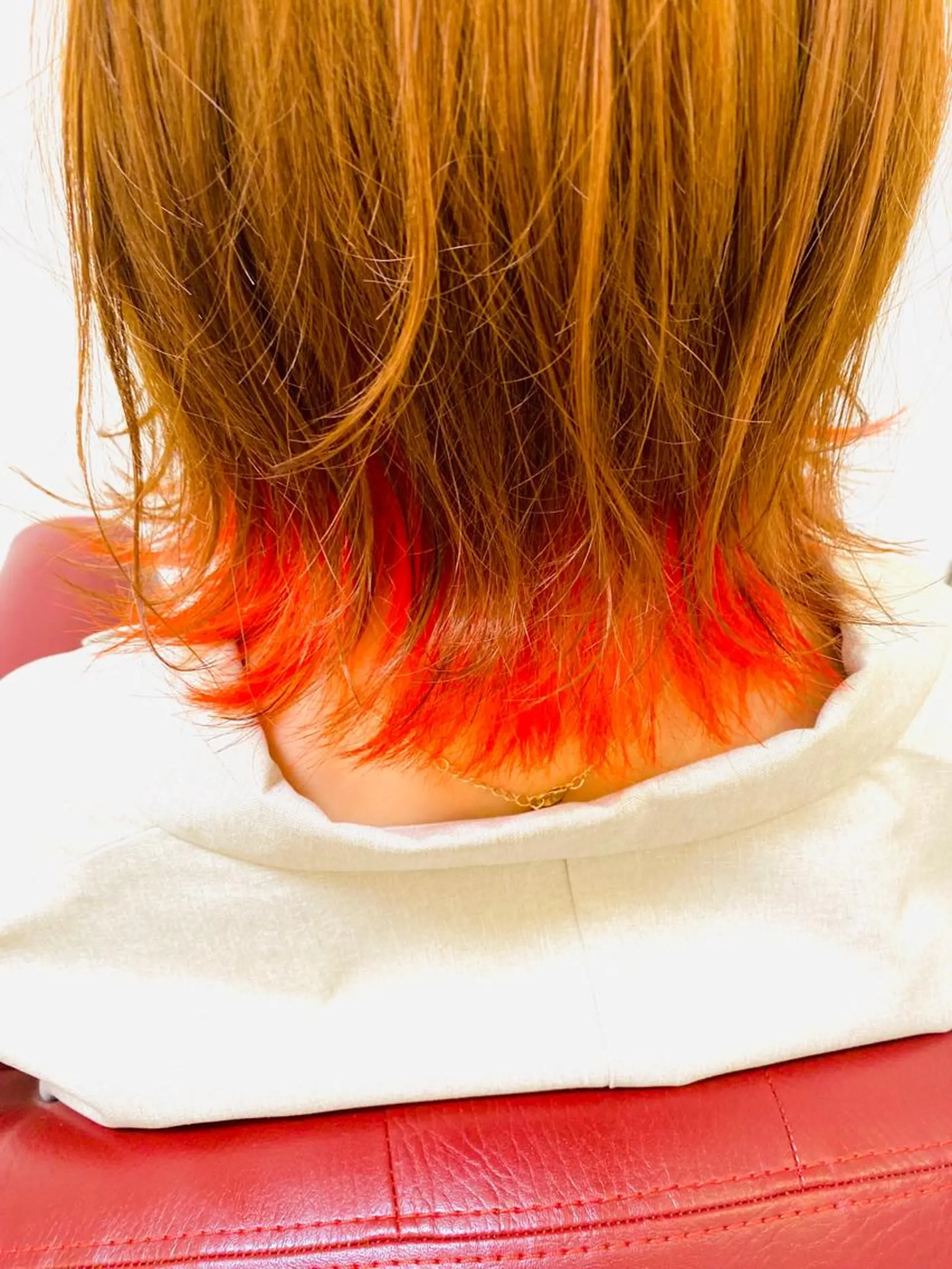 ミディアム カラー オレンジ KEN 🌟のヘアスタイル