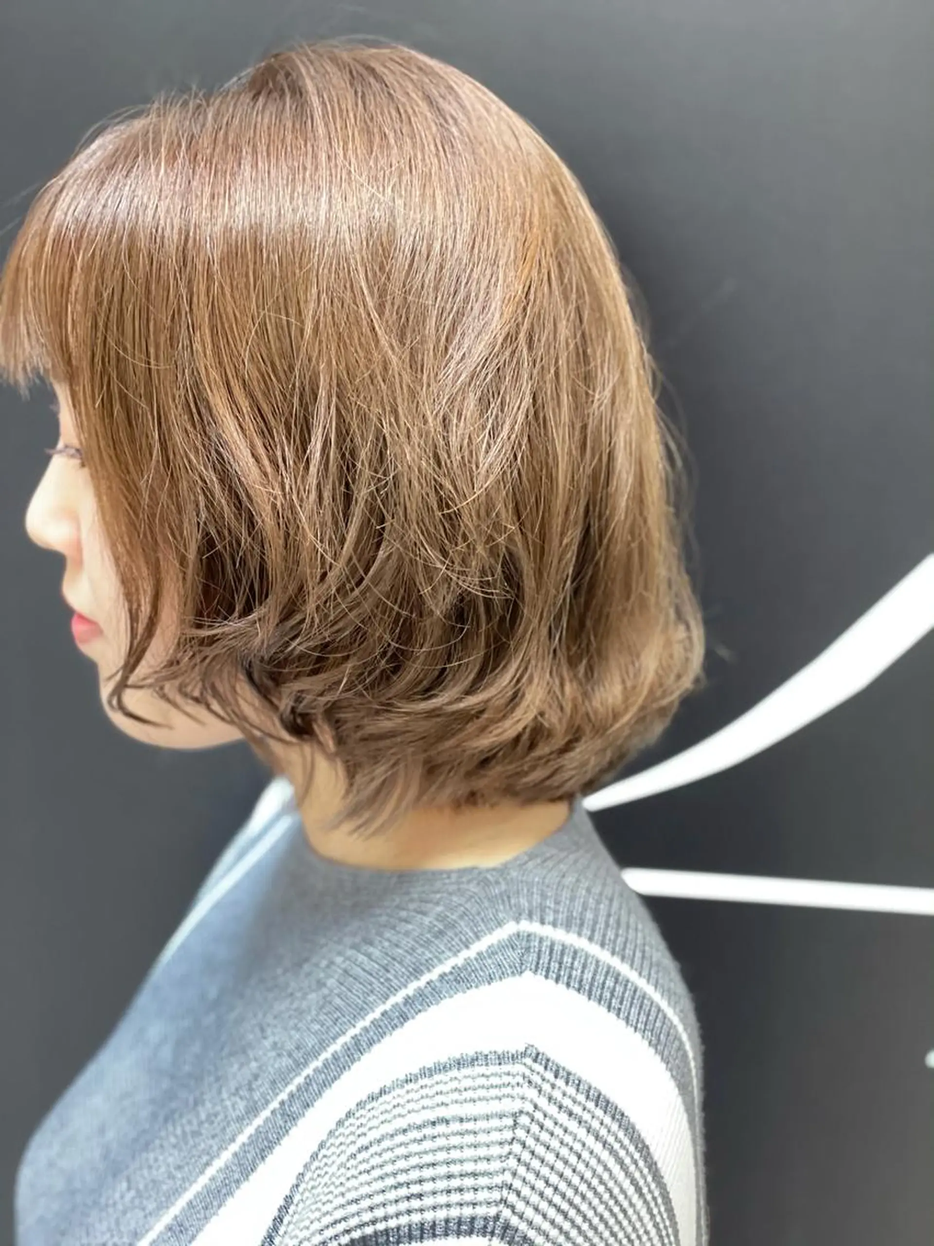 ミディアム ミディアムパーマ 石沢 知康のヘアスタイル