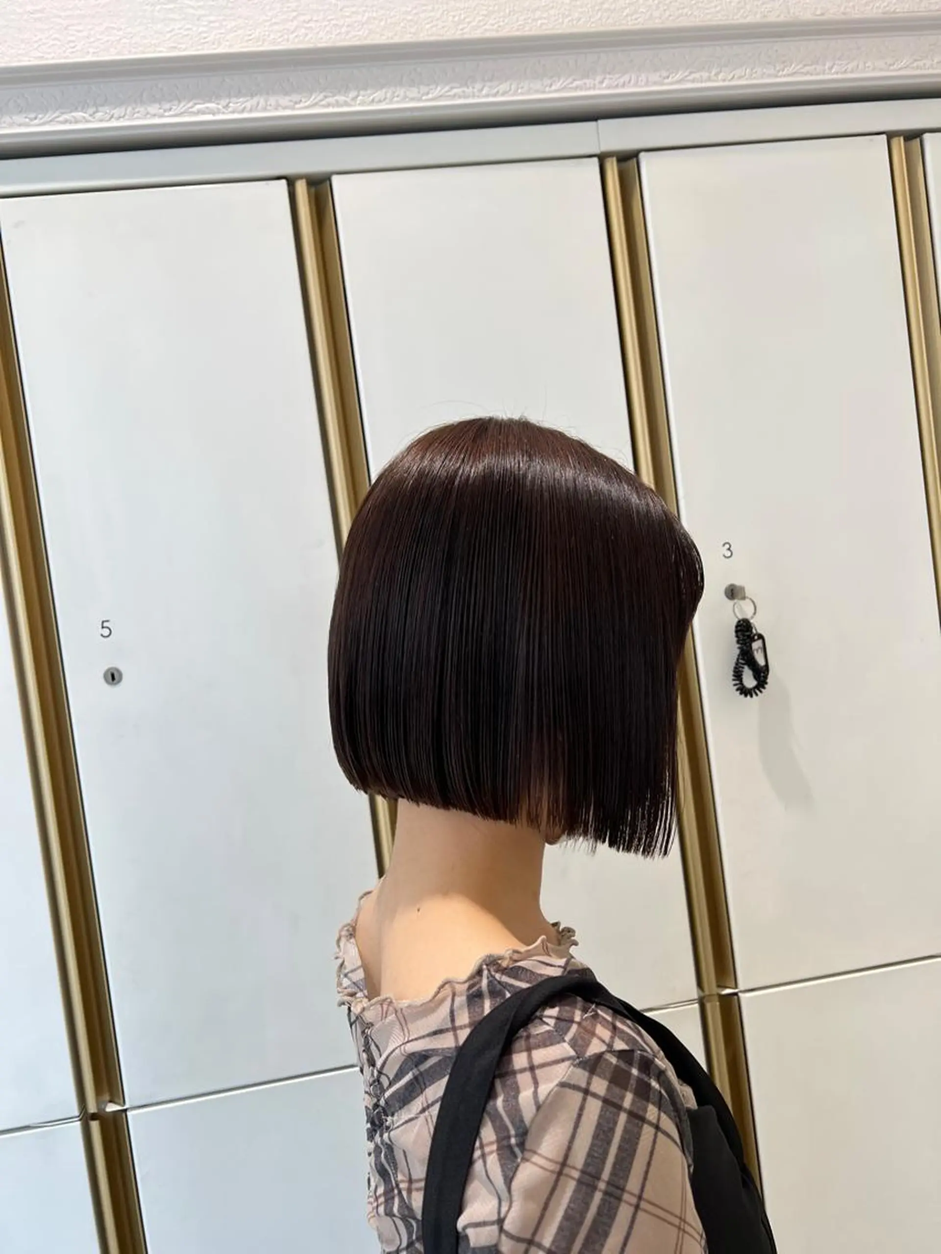 ショート カラー ボブ カット ヘアカラー トリートメント 透明感カラー/ボブ/ nanamiのヘアスタイル