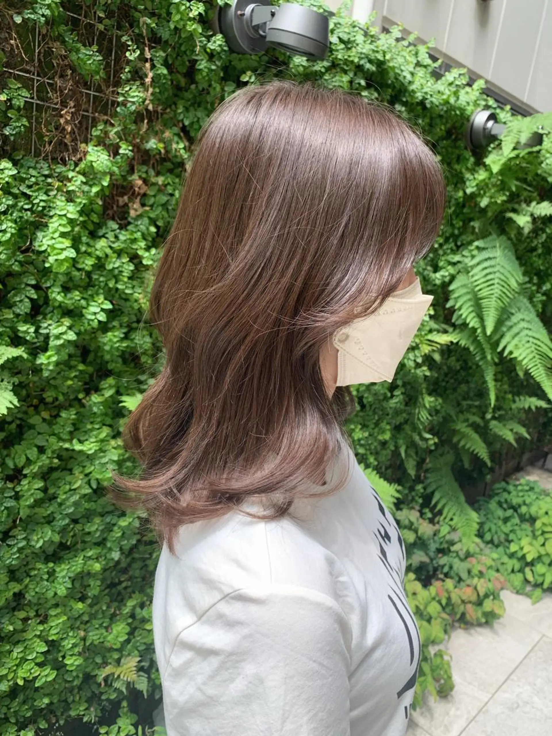 ミディアム カラー ベージュカラー カット ヘアカラー LITTLE _KATOのヘアスタイル